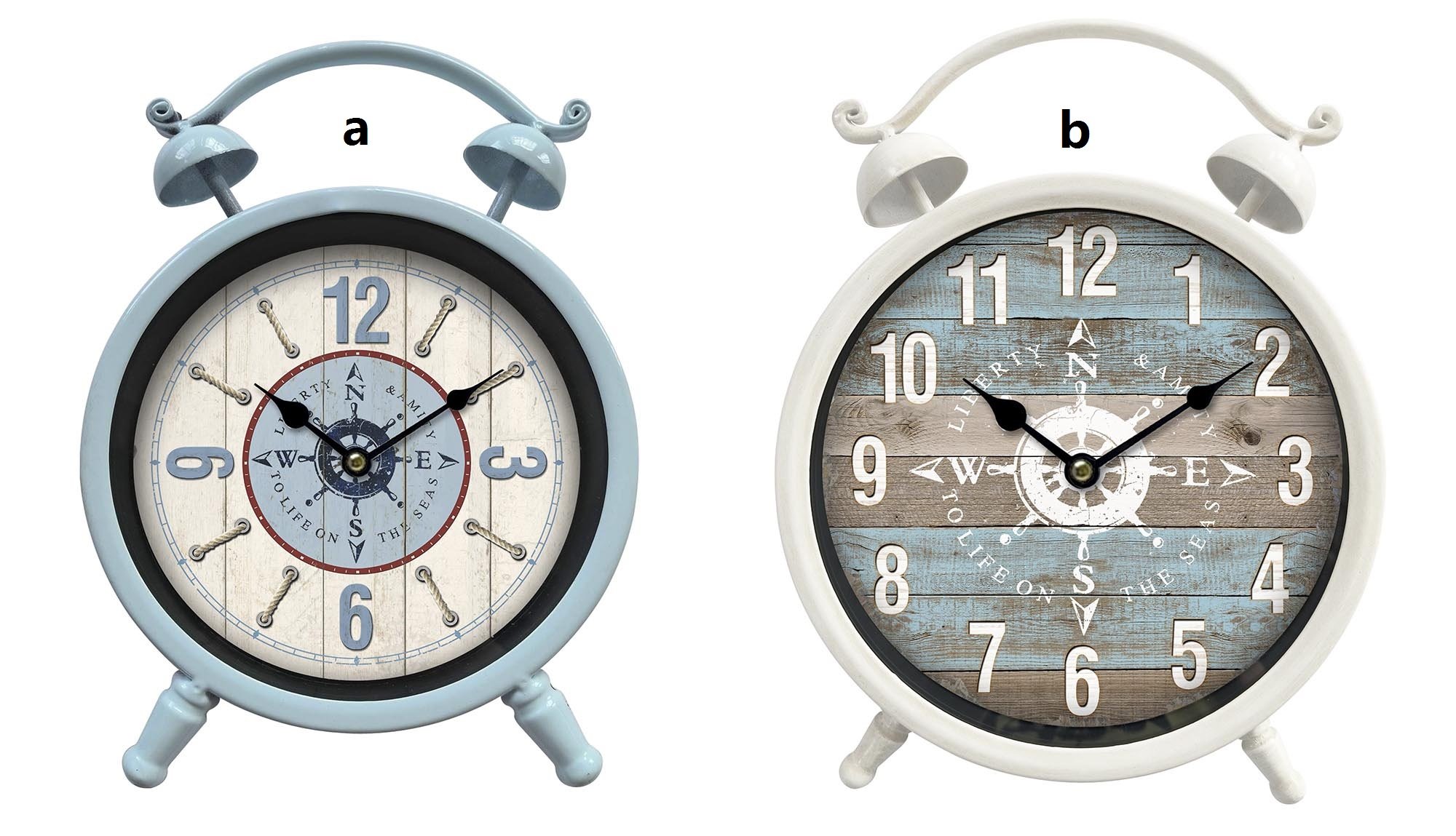 reloj sobremesa metal 16x6.2x22.5cm