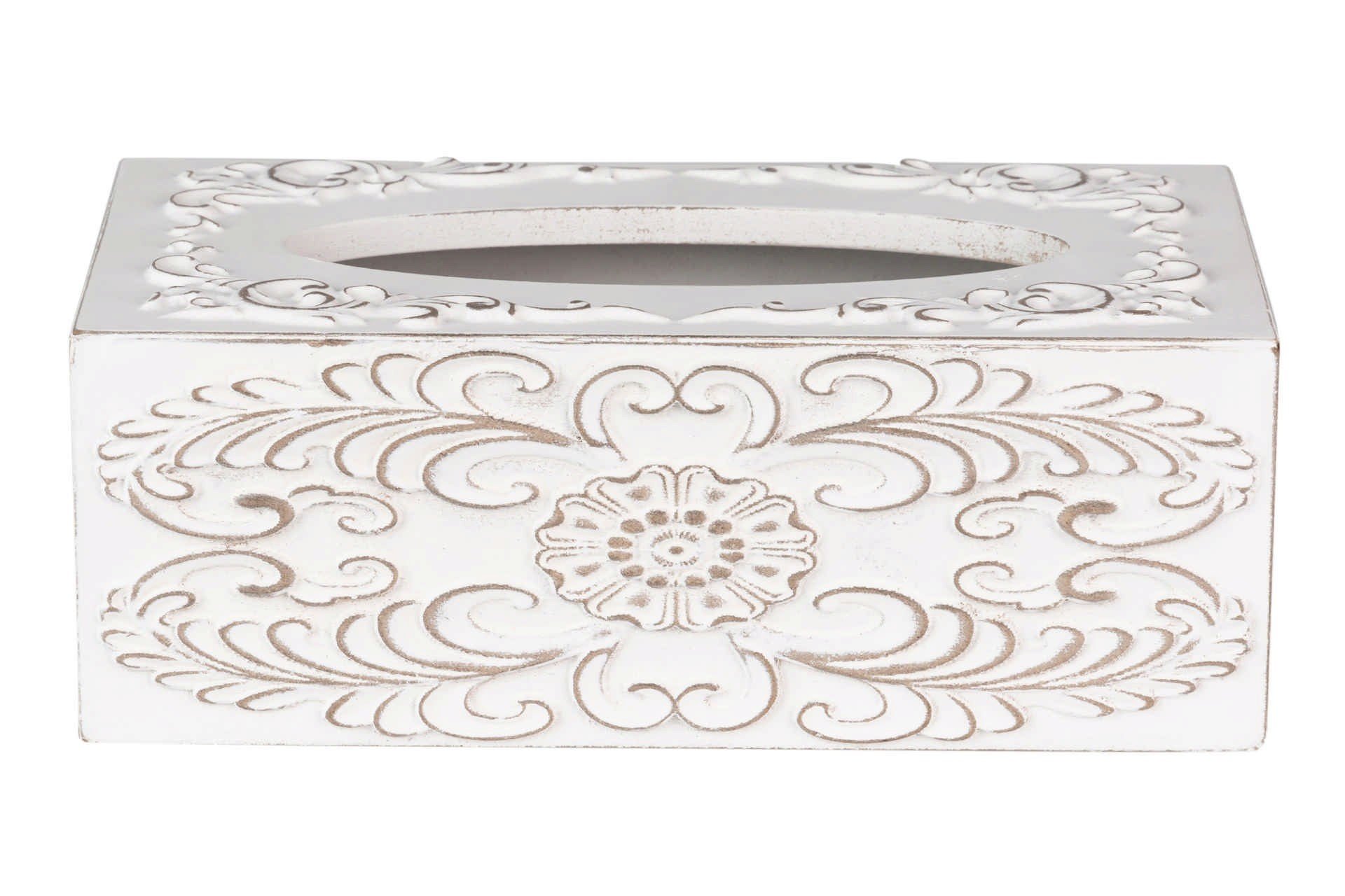 CAJA PAÑUELOS MADERA CALADA 25X14X10 CM - Imagen 3