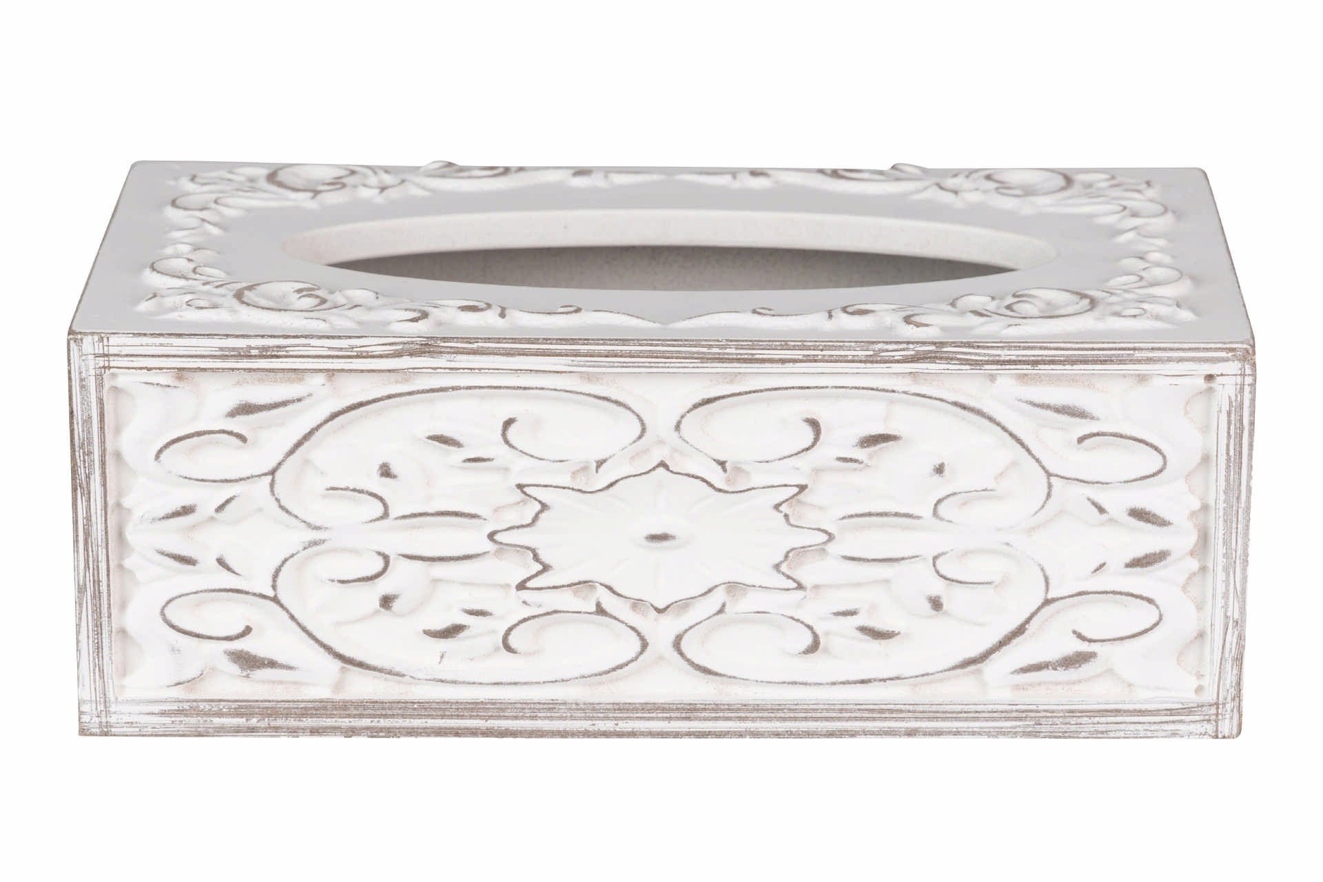 CAJA PAÑUELOS MADERA CALADA 25X14X10 CM - Imagen 3