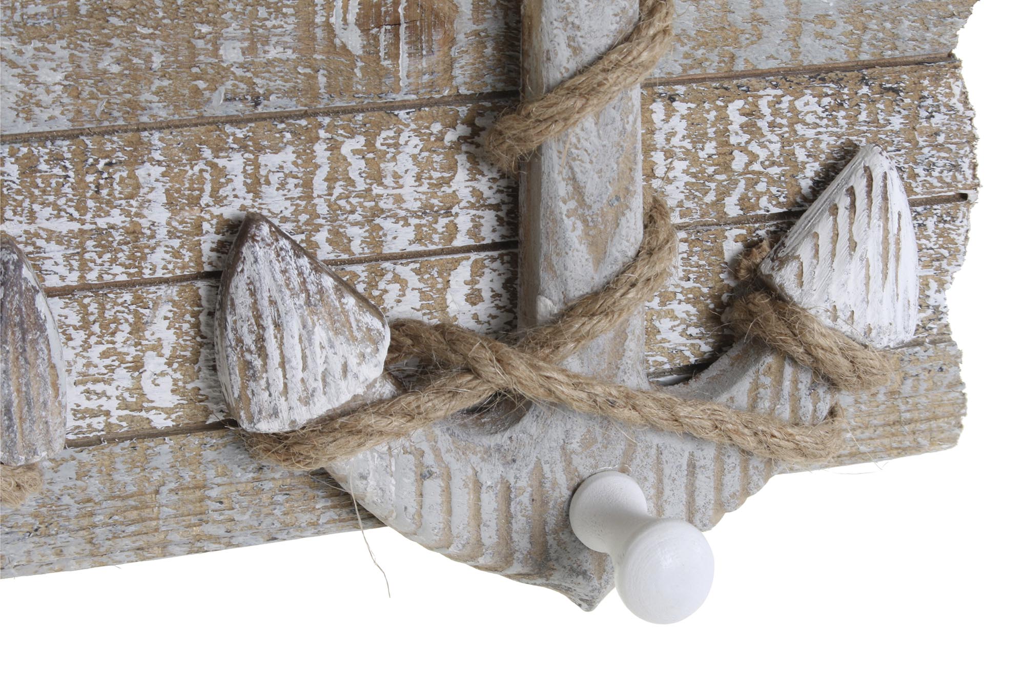 perchero de pared ancla madera 31x7x17cm - Imagen 3