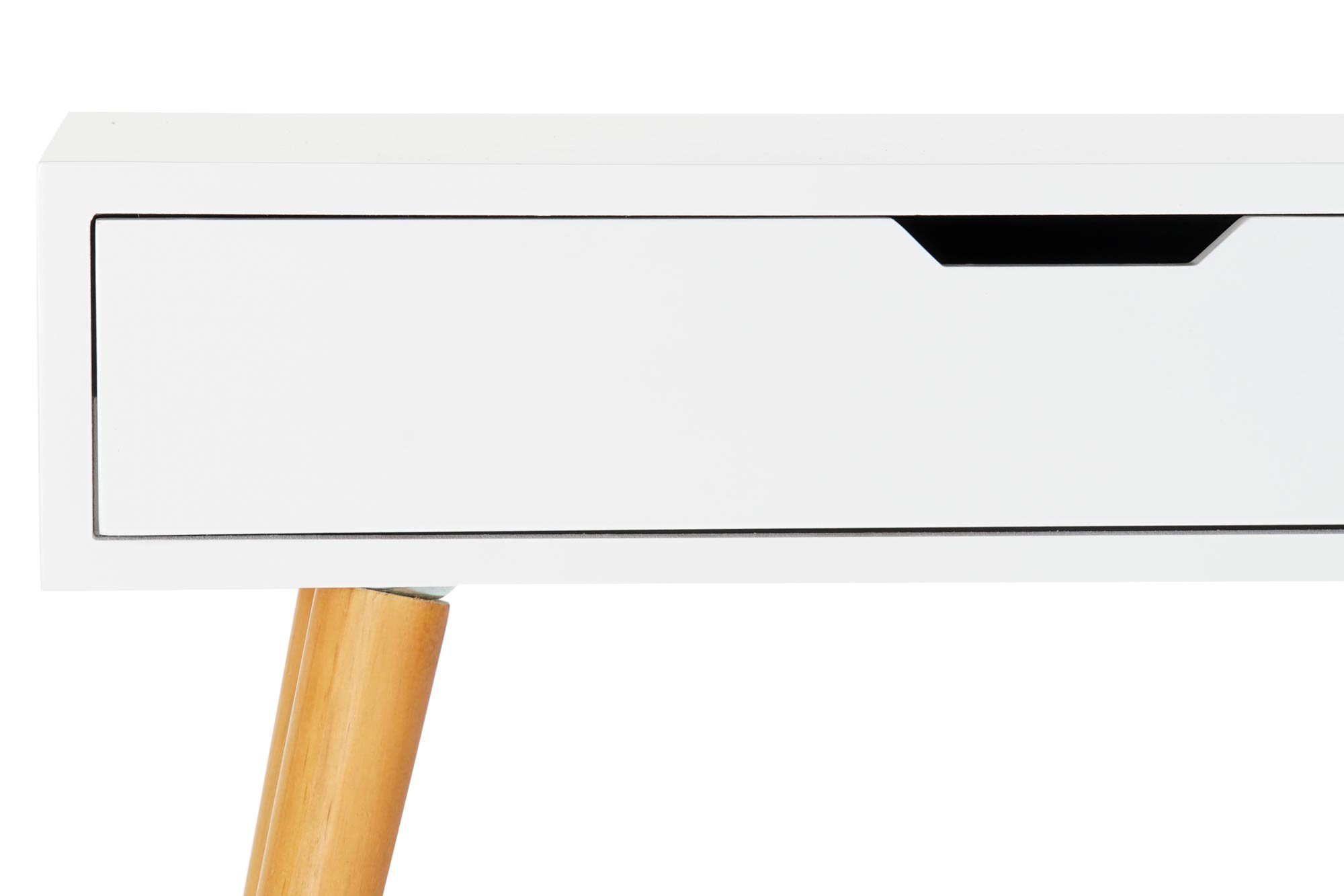 consola madera blanco 70x30x72cm - Imagen 3