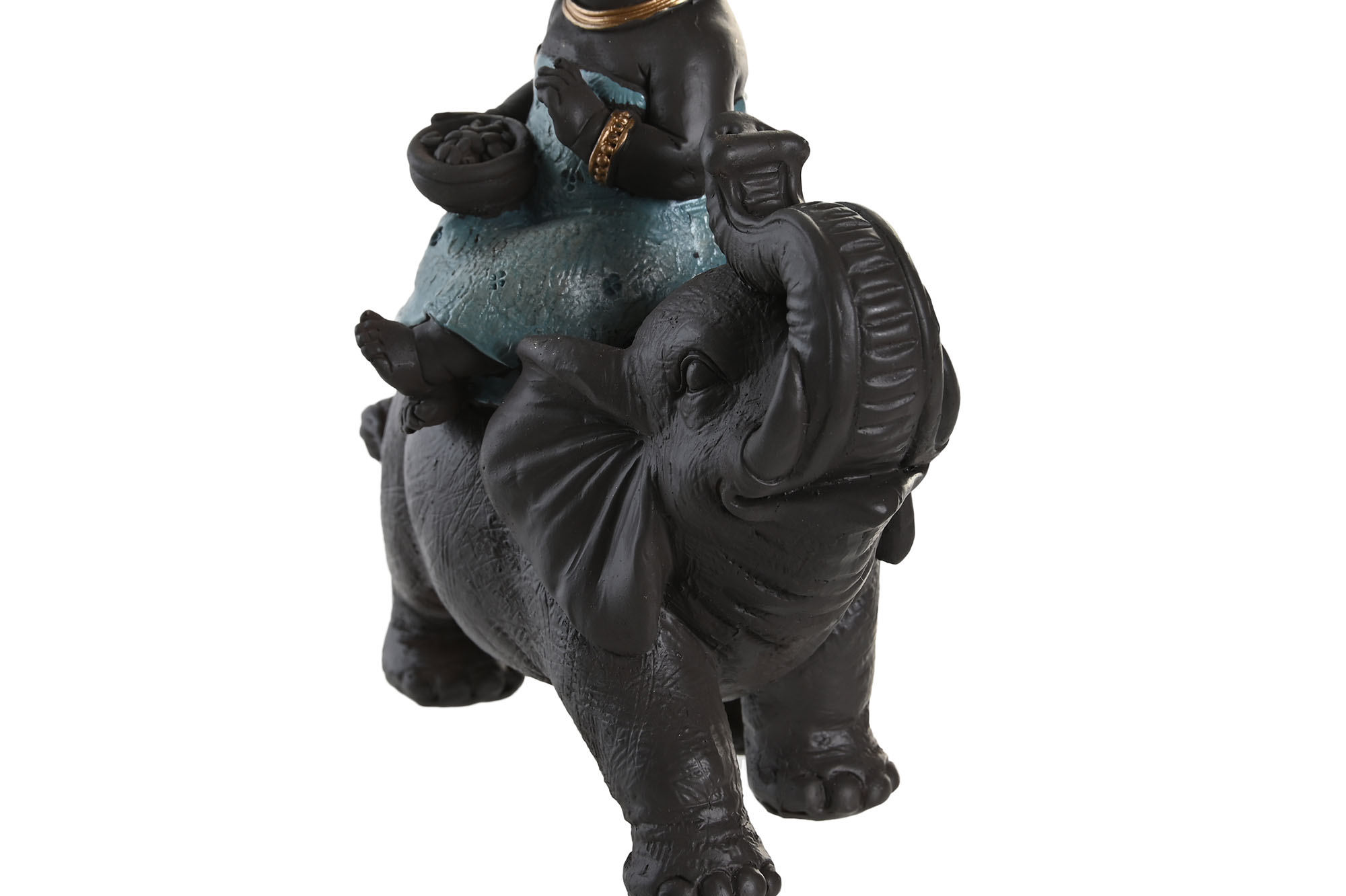 figura africana con elefante 14x7x14cm - Imagen 3