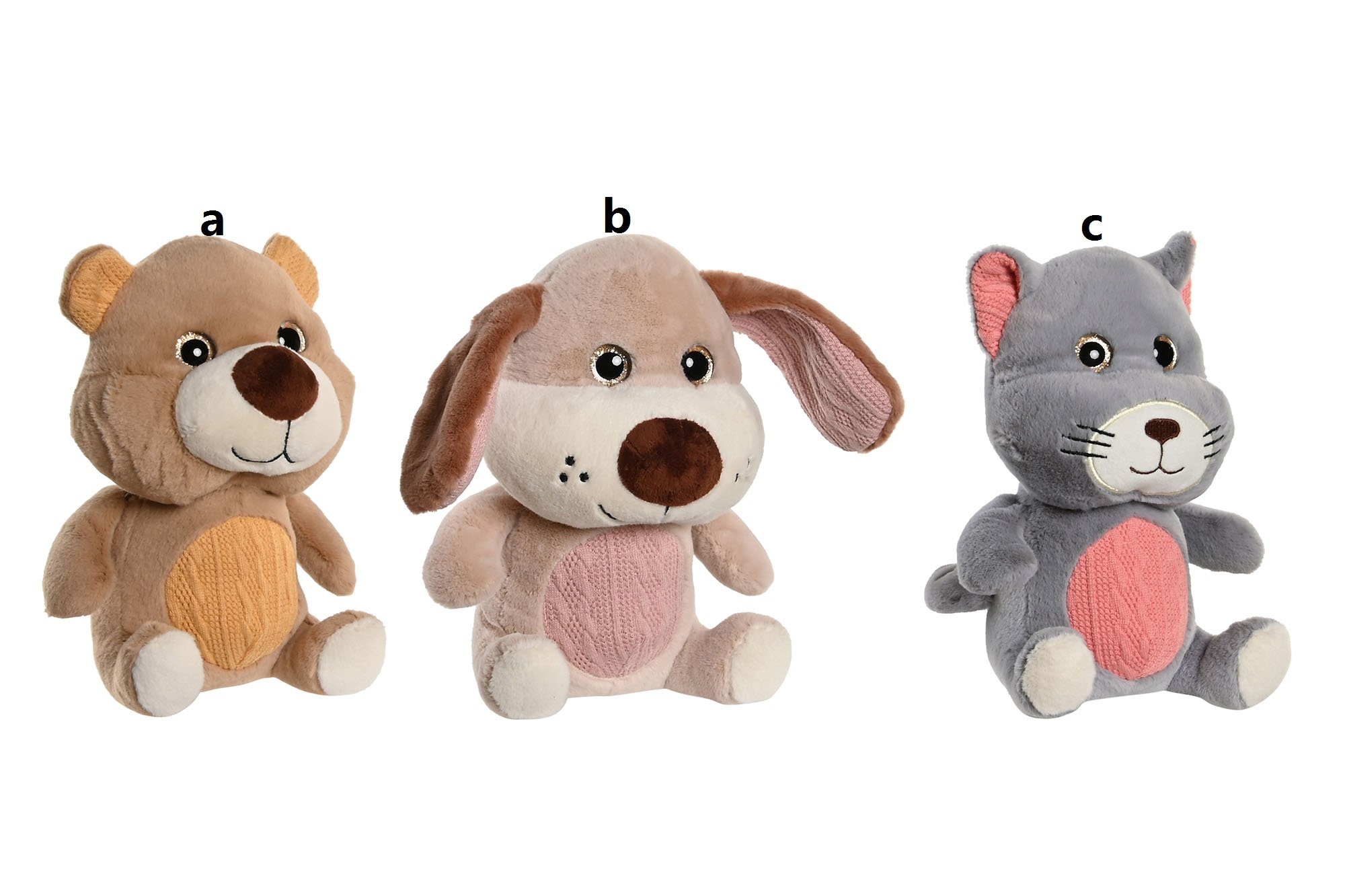 peluche de poliester animales 15x15x23cm