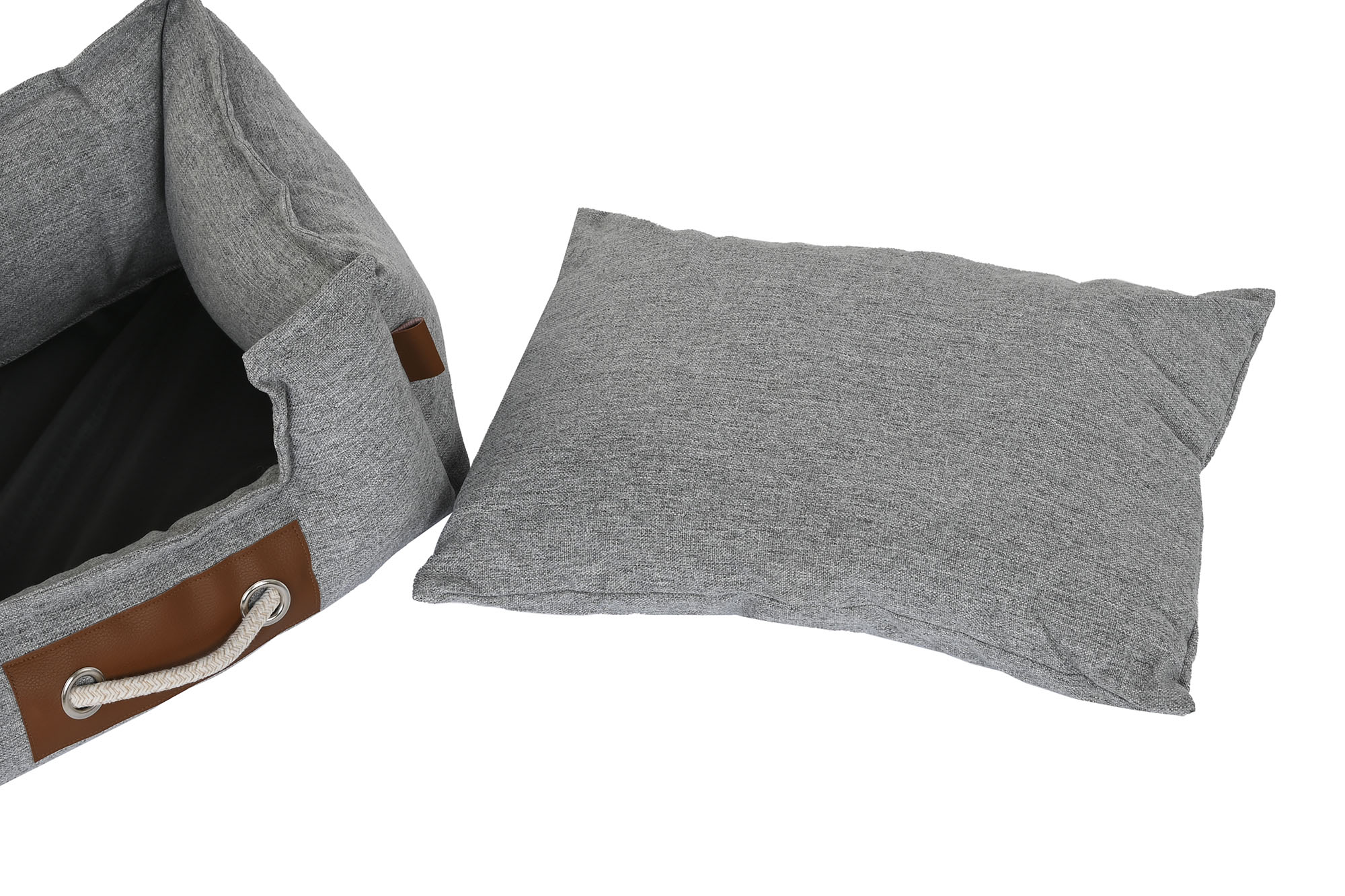 pack de 3 cama mascota poliester 68x59x20cm - Imagen 3