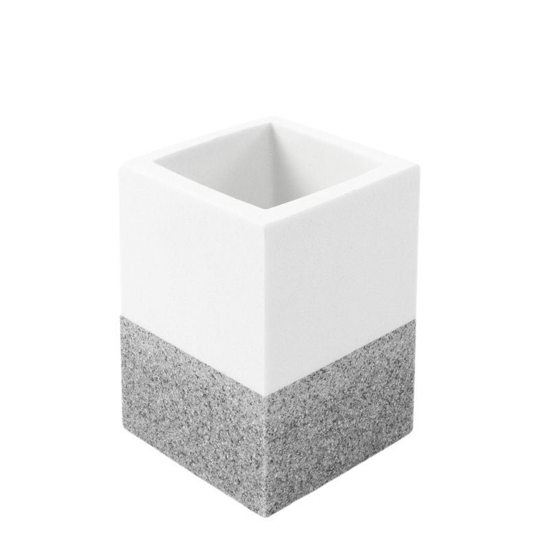 vaso de baño bicolor gris