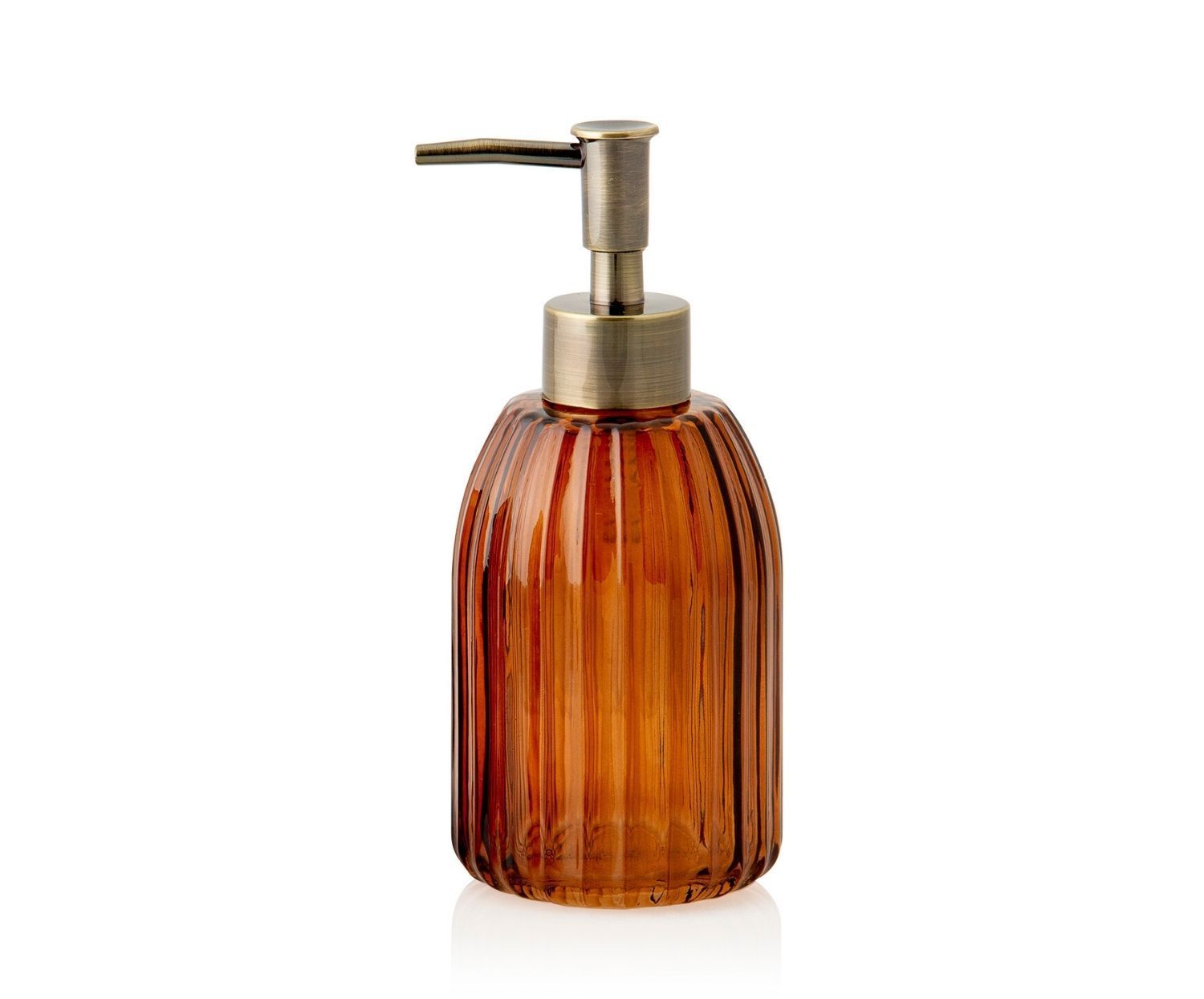 Dispensador de baño naranja de cristal estilo vintage