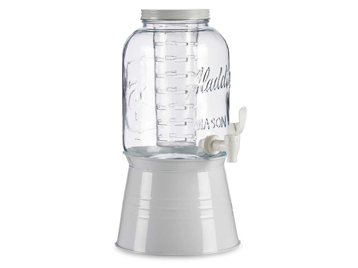 Jarra con soporte y enfriador 3800ml blanco - Imagen 2