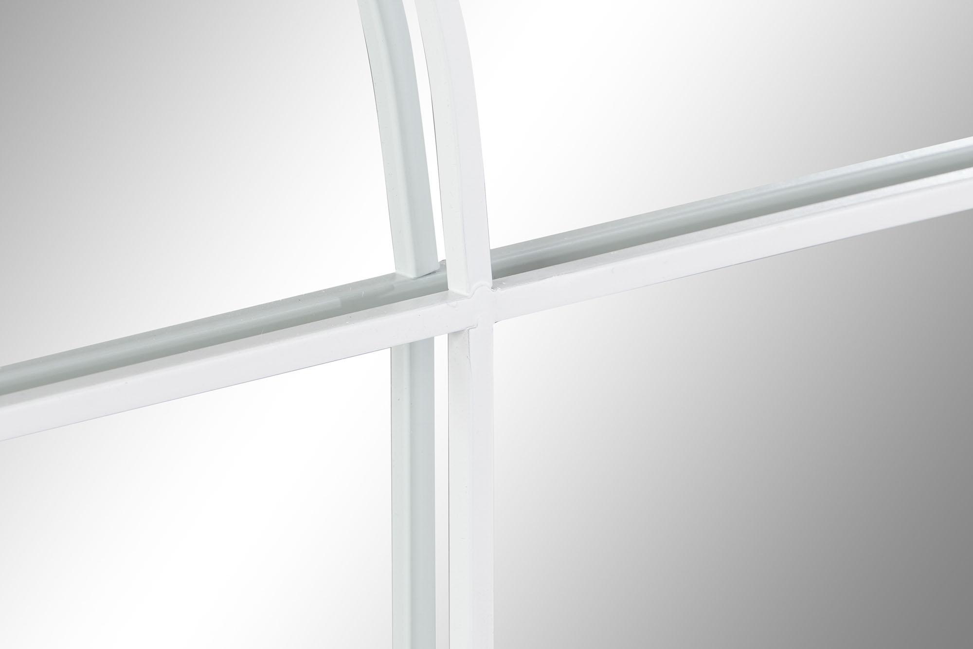espejo hierro cristal ventana blanco 70x2.5x120cm - Imagen 3