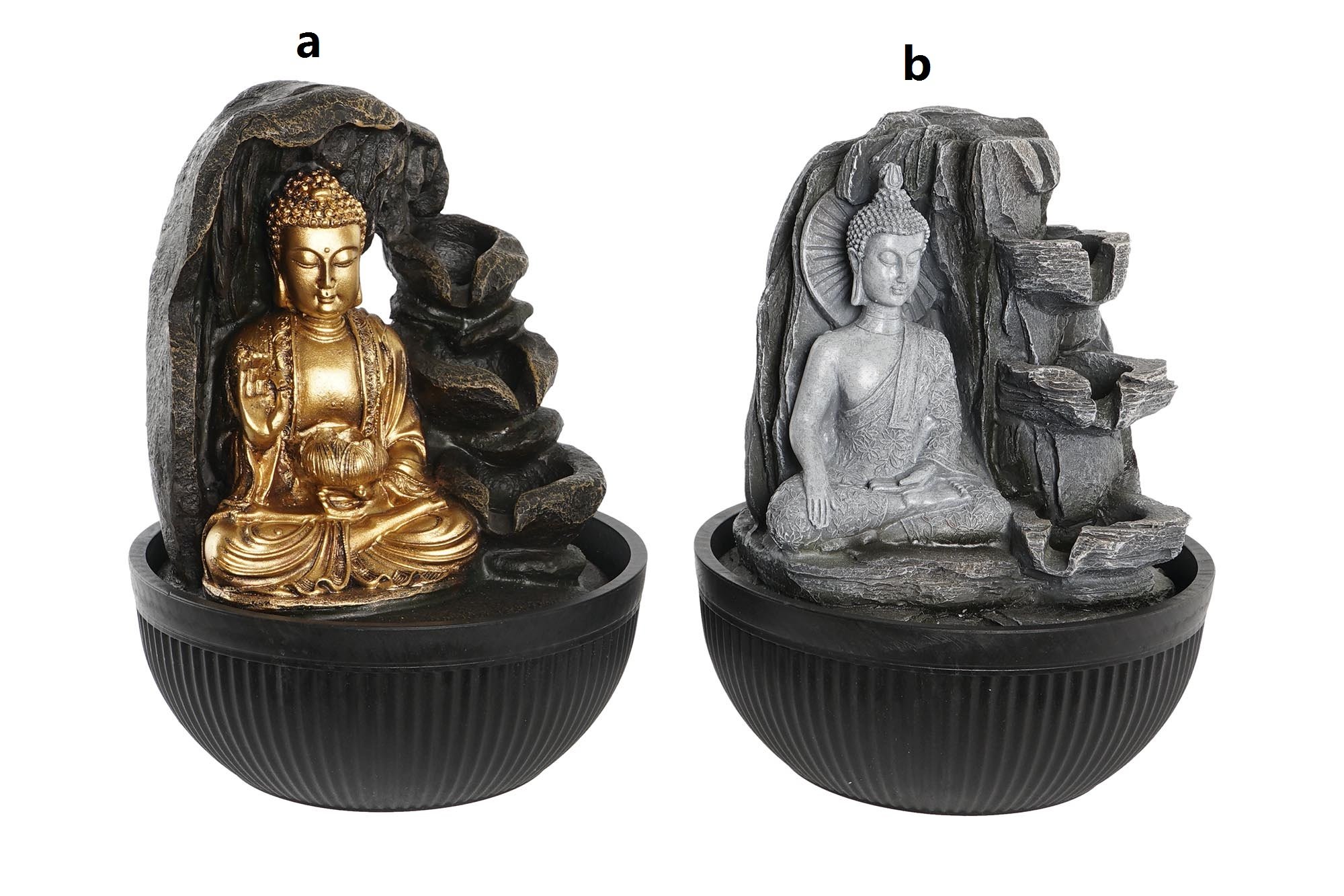 fuente de agua led buda 21x21x25cm