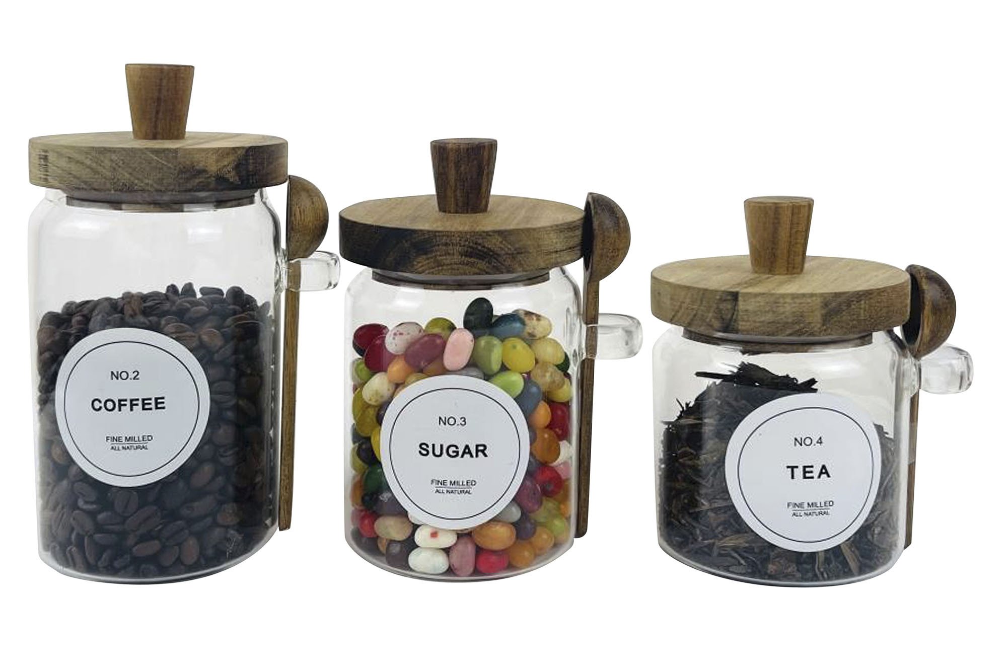 BOTE SET 3 BOROSILICATO 11,2X9X18 700ML CUCHARA