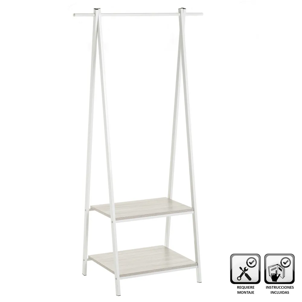 estanteria perchero metal 55 X 45 X 150 CM