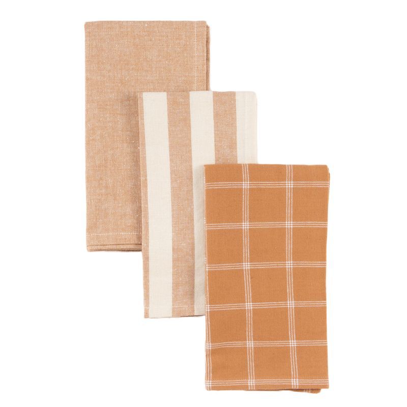 pack de 3 paños de cocina teja