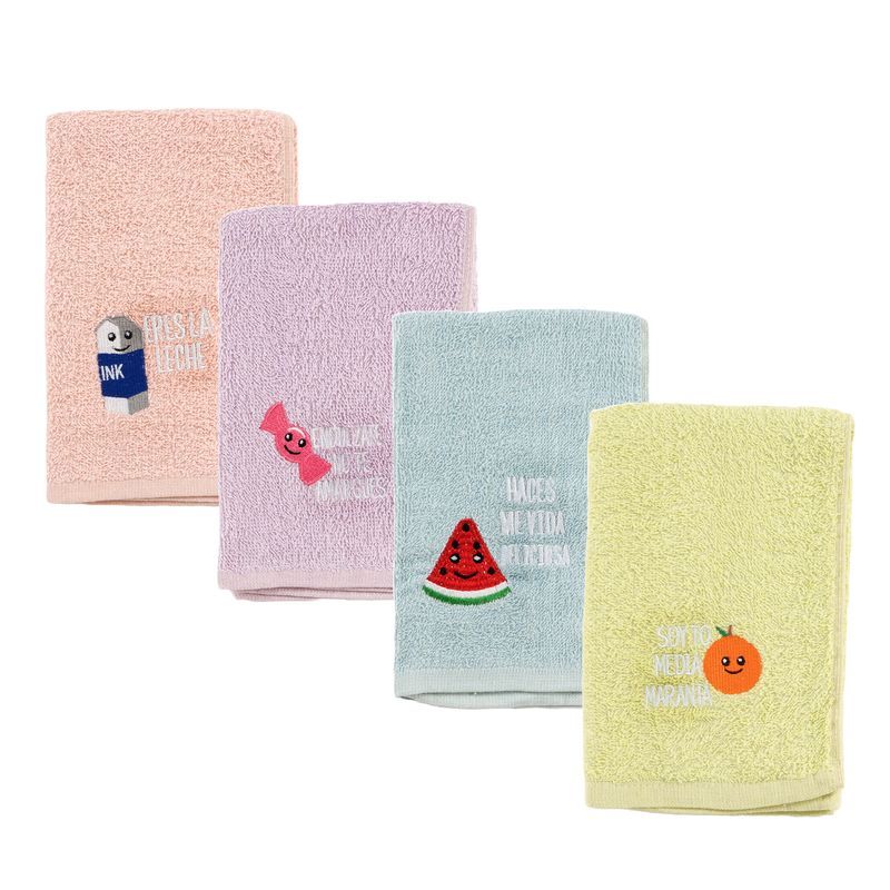 pack de 4 paños de cocina algodon 50x50cm