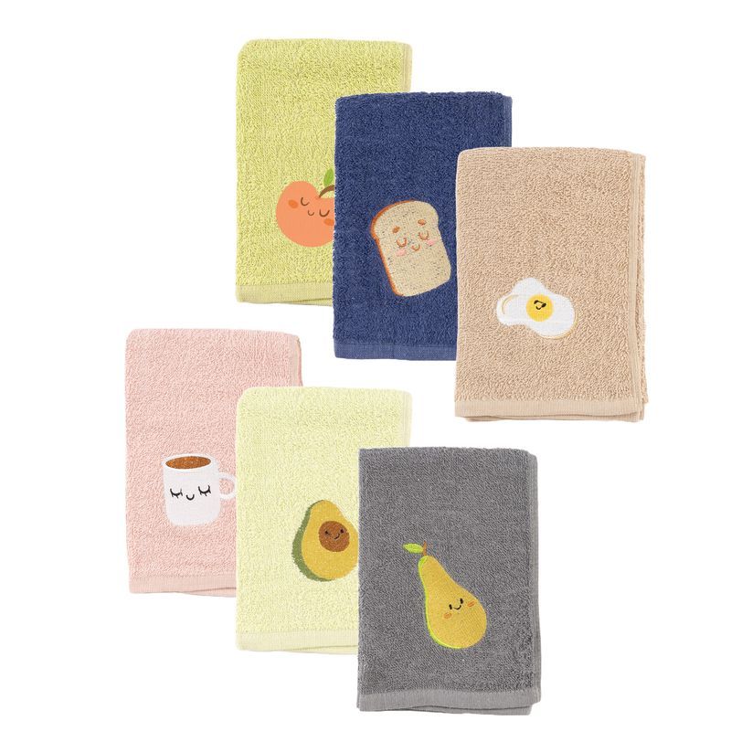 pack de 6 paños de cocina algodon 50x50cm