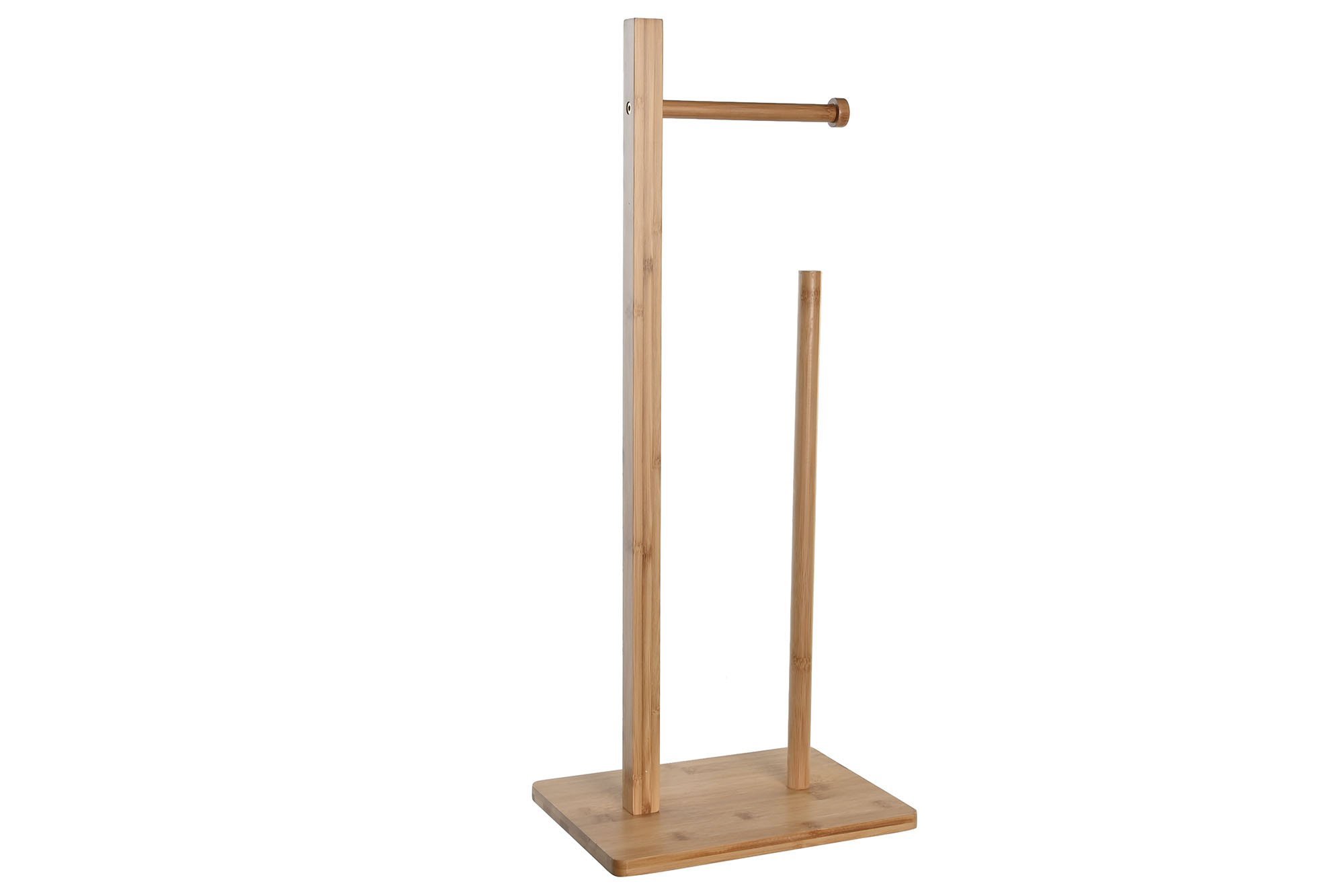 portarollos bambu natural 28x21x67cm