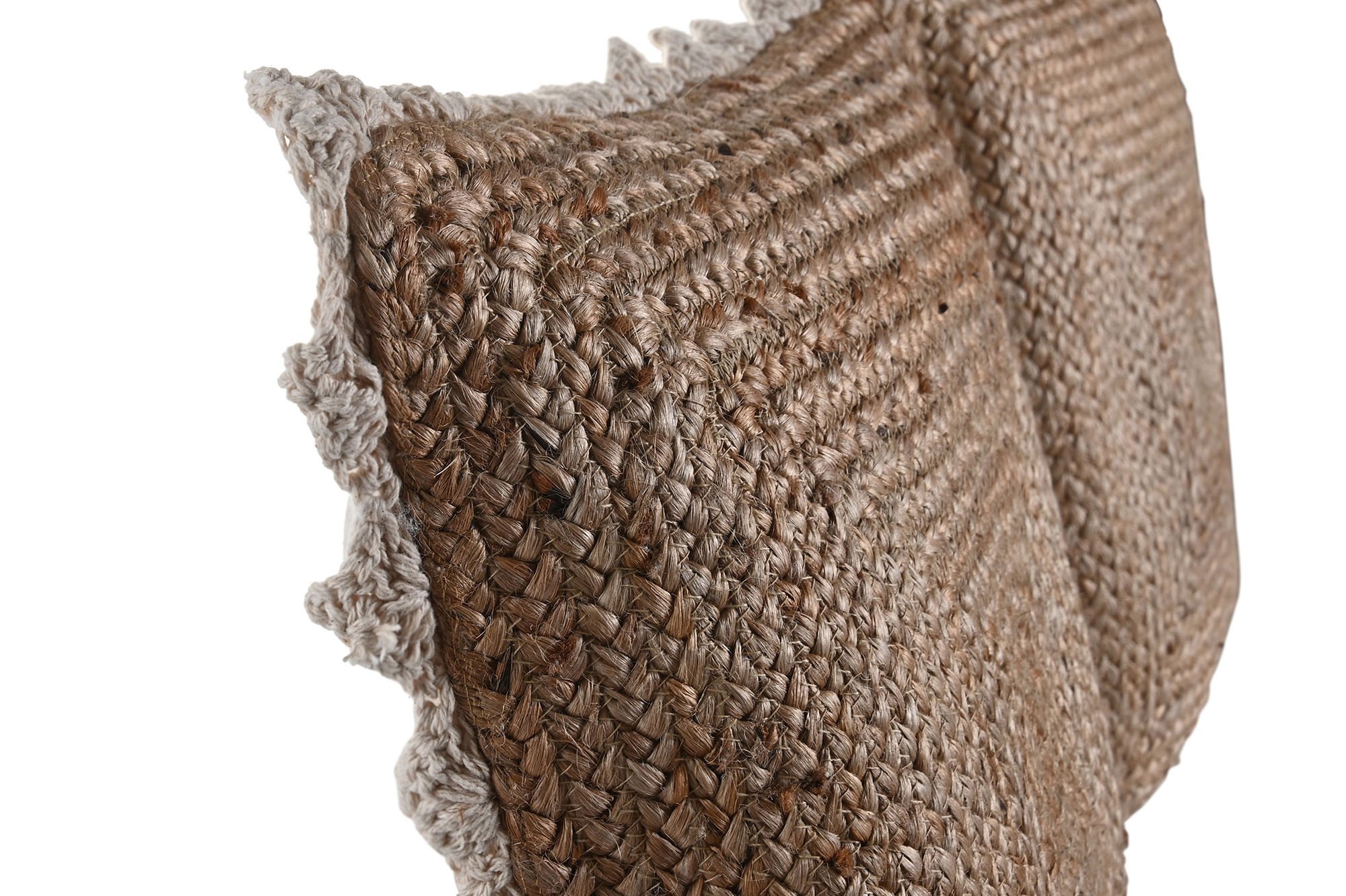 cojin yute macrame 45x45x15cm 1100gr - Imagen 4