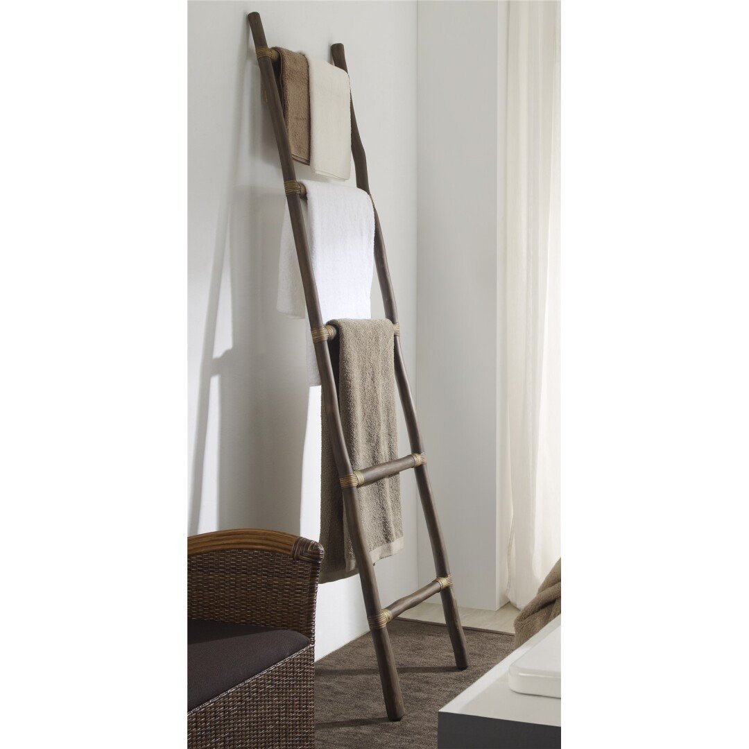 Dcasaarte toallero escalera rama teca marron 50x190cm