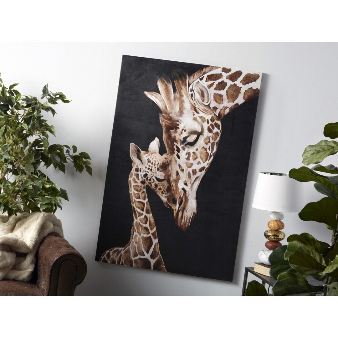 cuadro lienzo jirafas 80x120cm
