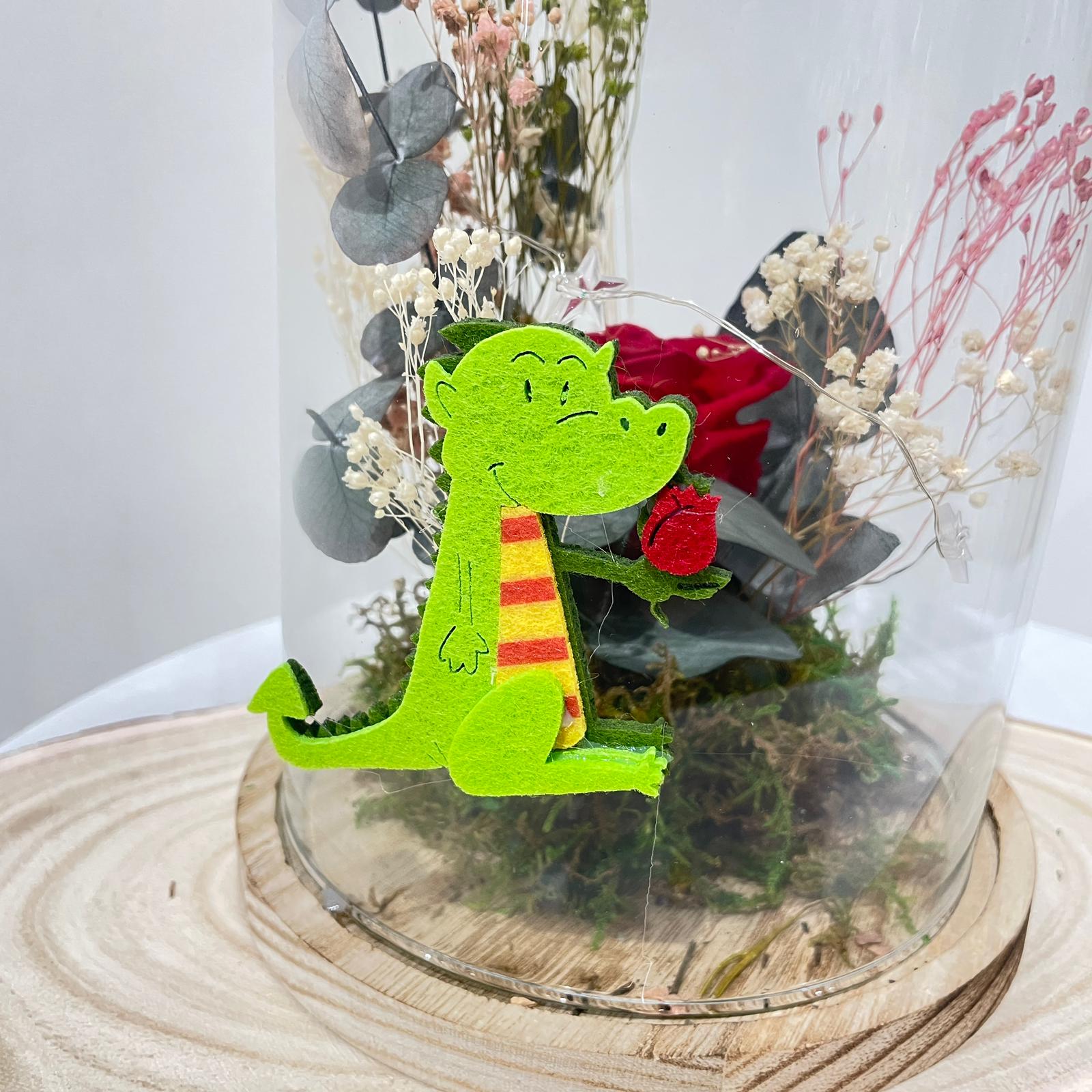 Pack de 4 pegatinas Dragón de Sant Jordi en fieltro 7.5×4.5 cm - Imagen 3