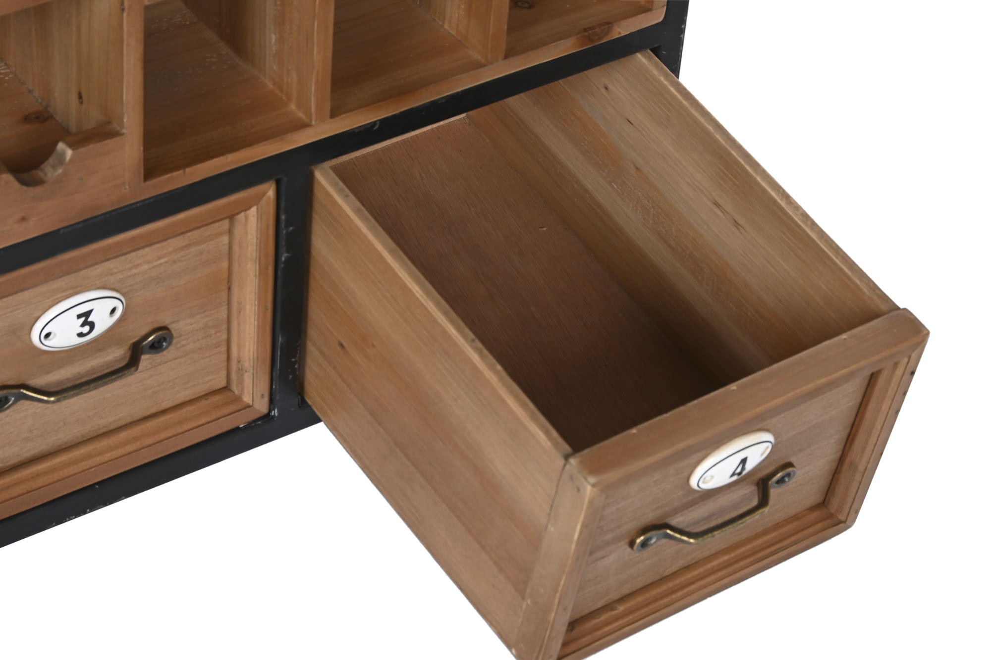 mueble botellero abeto con rueda 94x37x91cm - Imagen 5