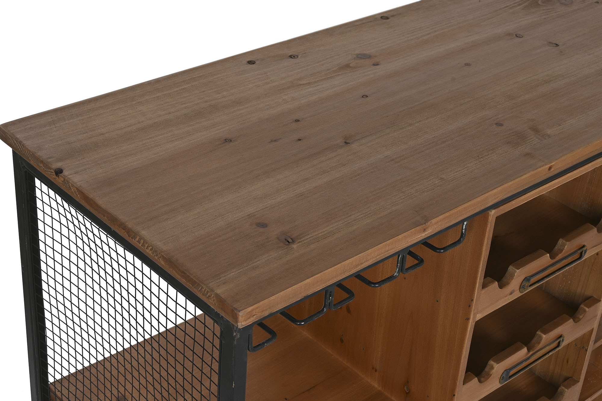 mueble botellero abeto con rueda 94x37x91cm - Imagen 7