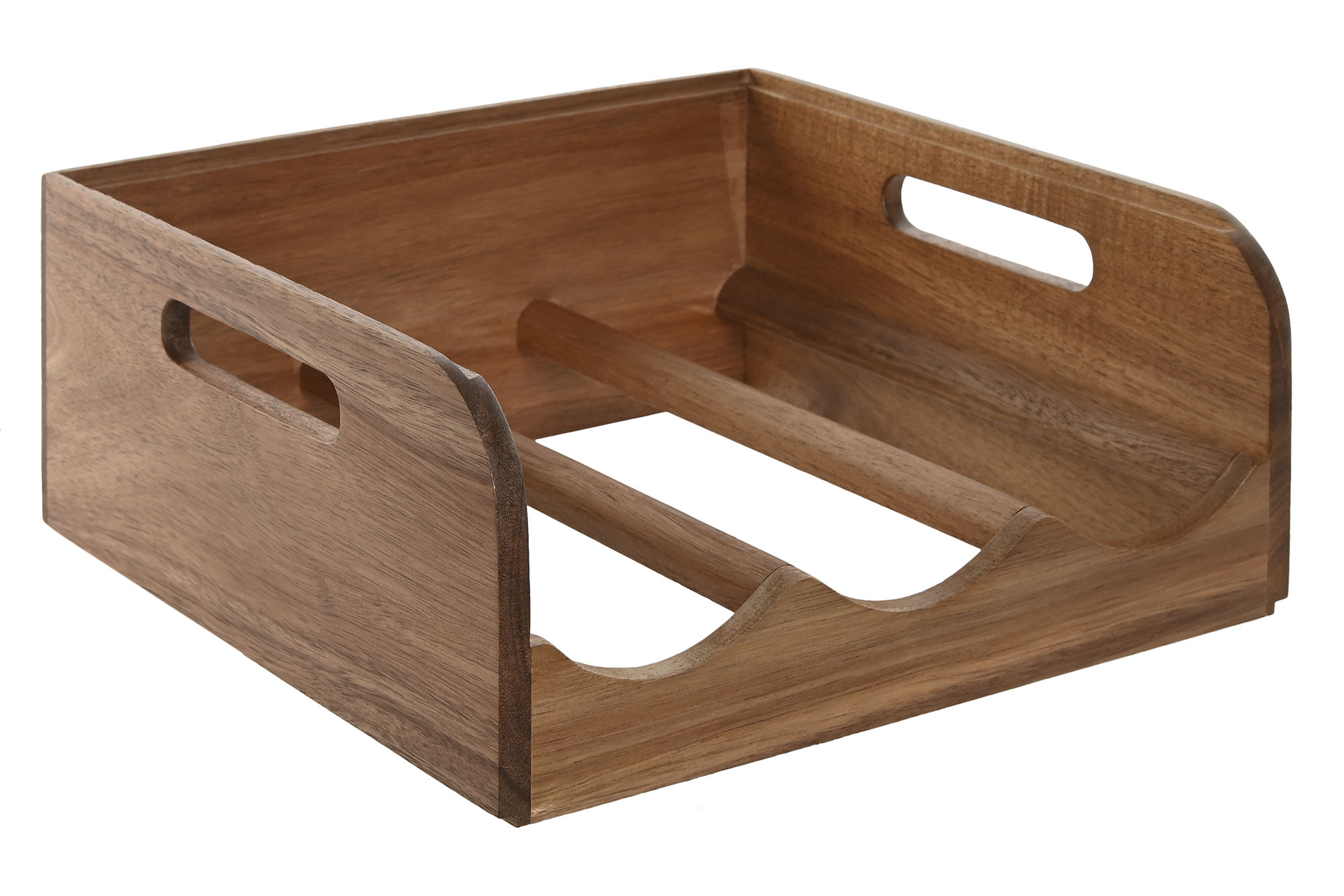 botellero madera acacia natural apilable 29x26x12 3 comp