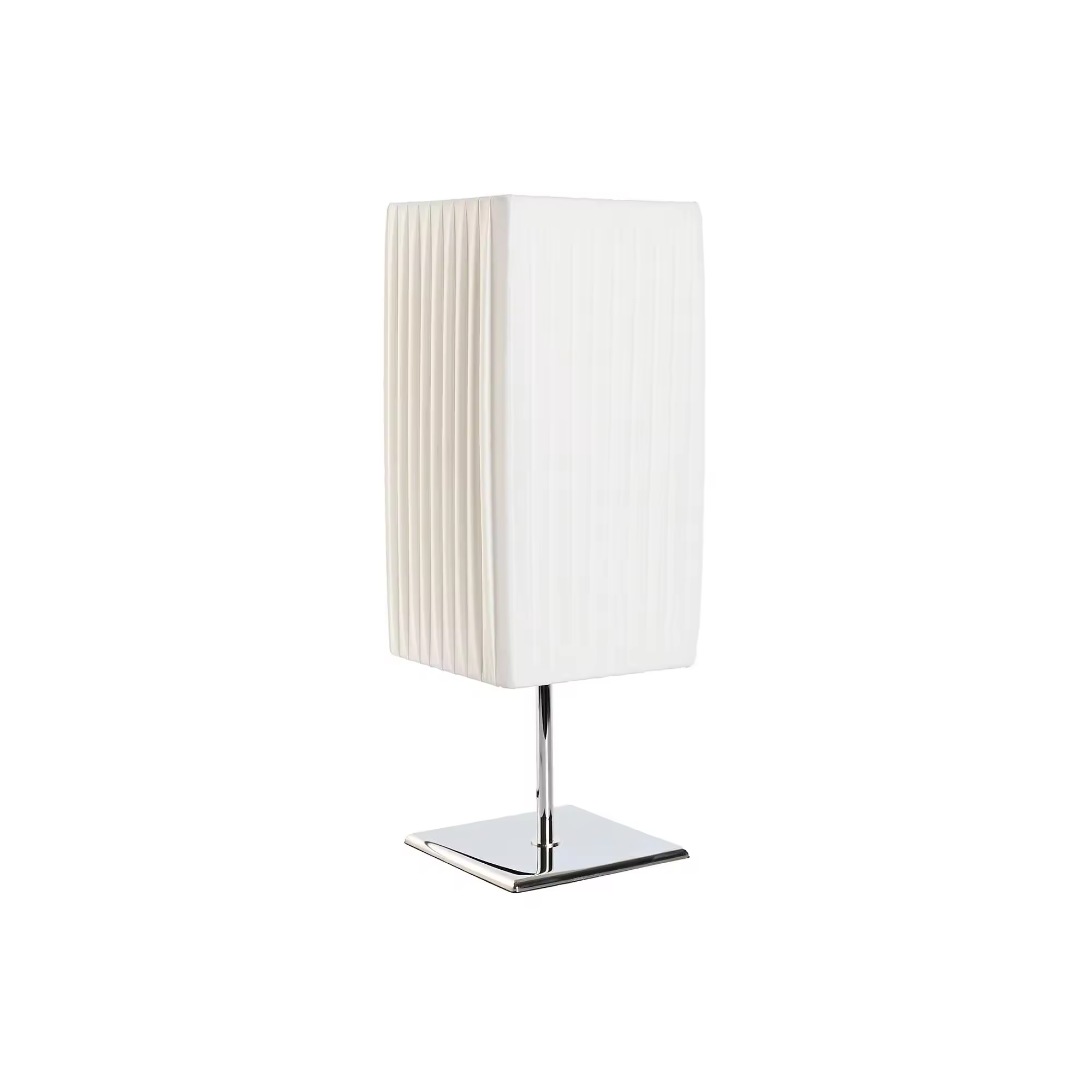Lámpara de sobremesa Moderna para Dormitorio Estudio Salón (2 E27 Bombilla) Interruptor de y Bajo Consumo con Base de Acero Inoxidable 43 cm Blanco