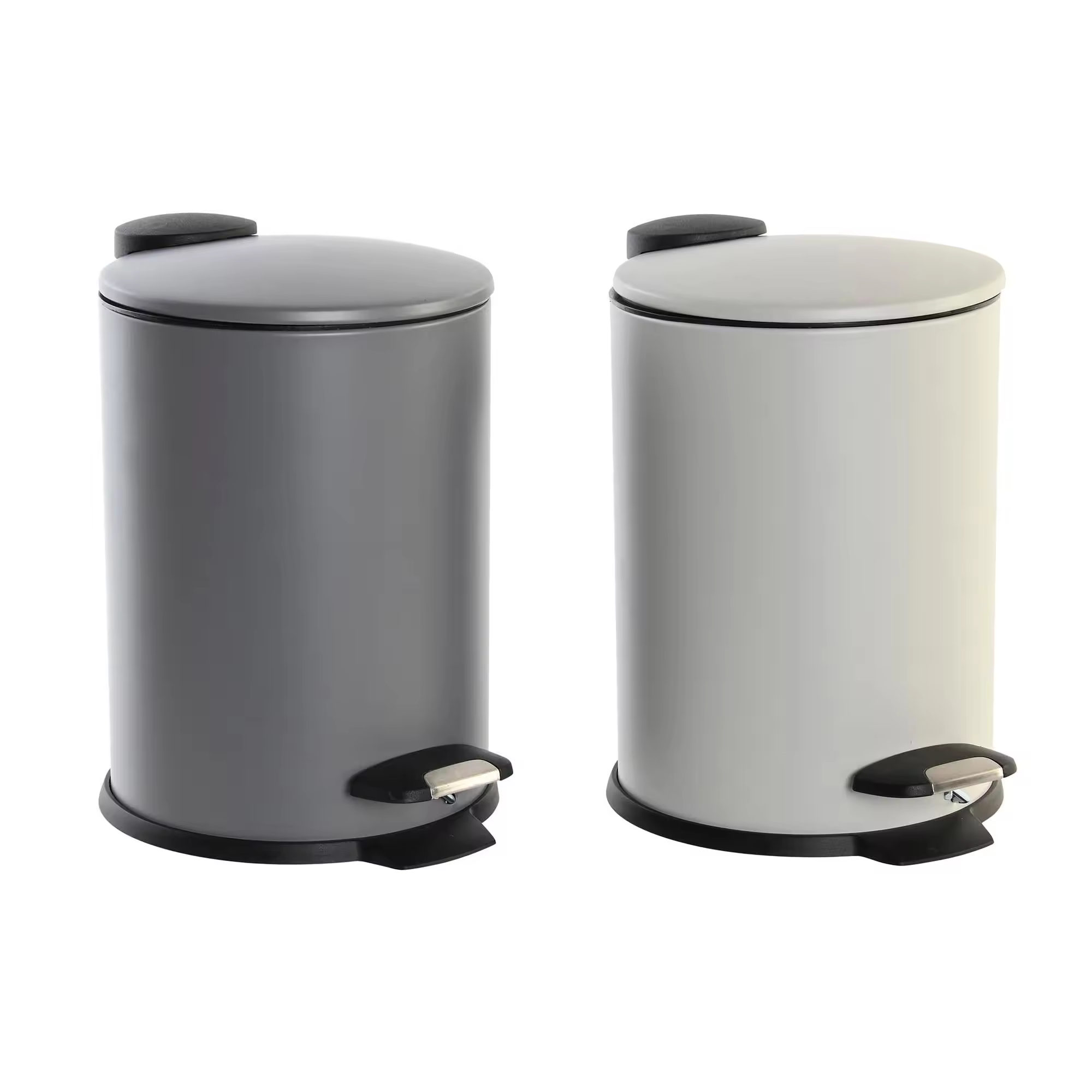 Papelera de baño con Tapa de Madera 3L - Cubo de Basura para baño con Tapa y Pedal Cierre silencioso