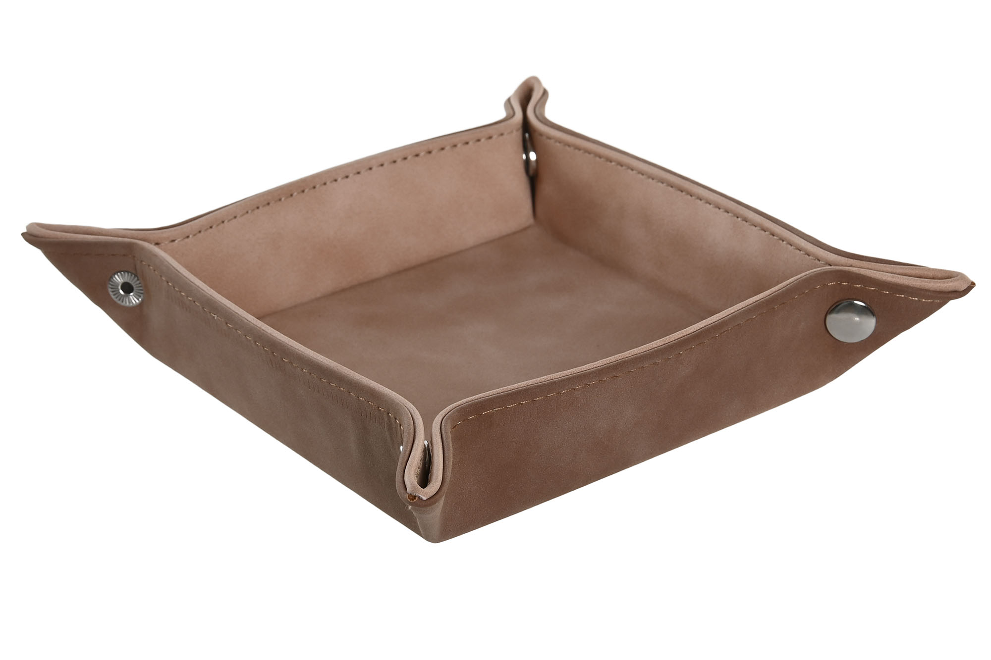 bandeja de vaciabolsillo polipiel botones 17x17x4cm
