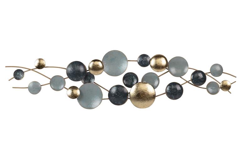 decoracion pared metal 88x4x24cm