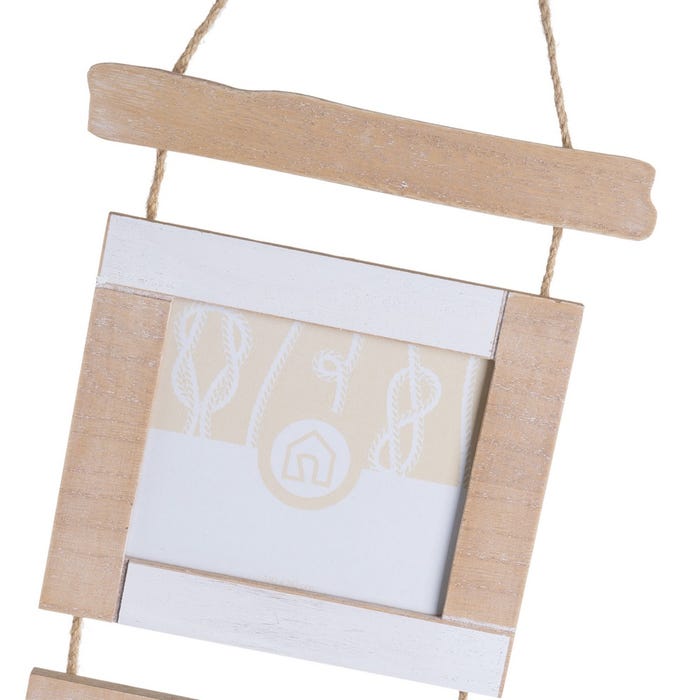 marco para foto multiple madera natural 18x1x55cm - Imagen 2