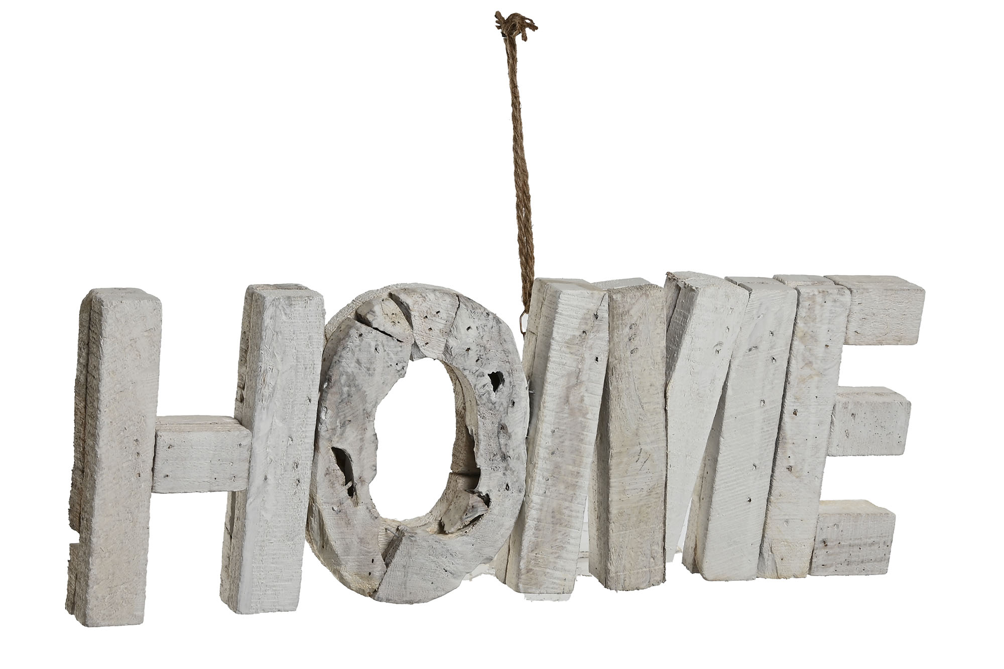 decoracion letra home madera natural 58x4x20cm