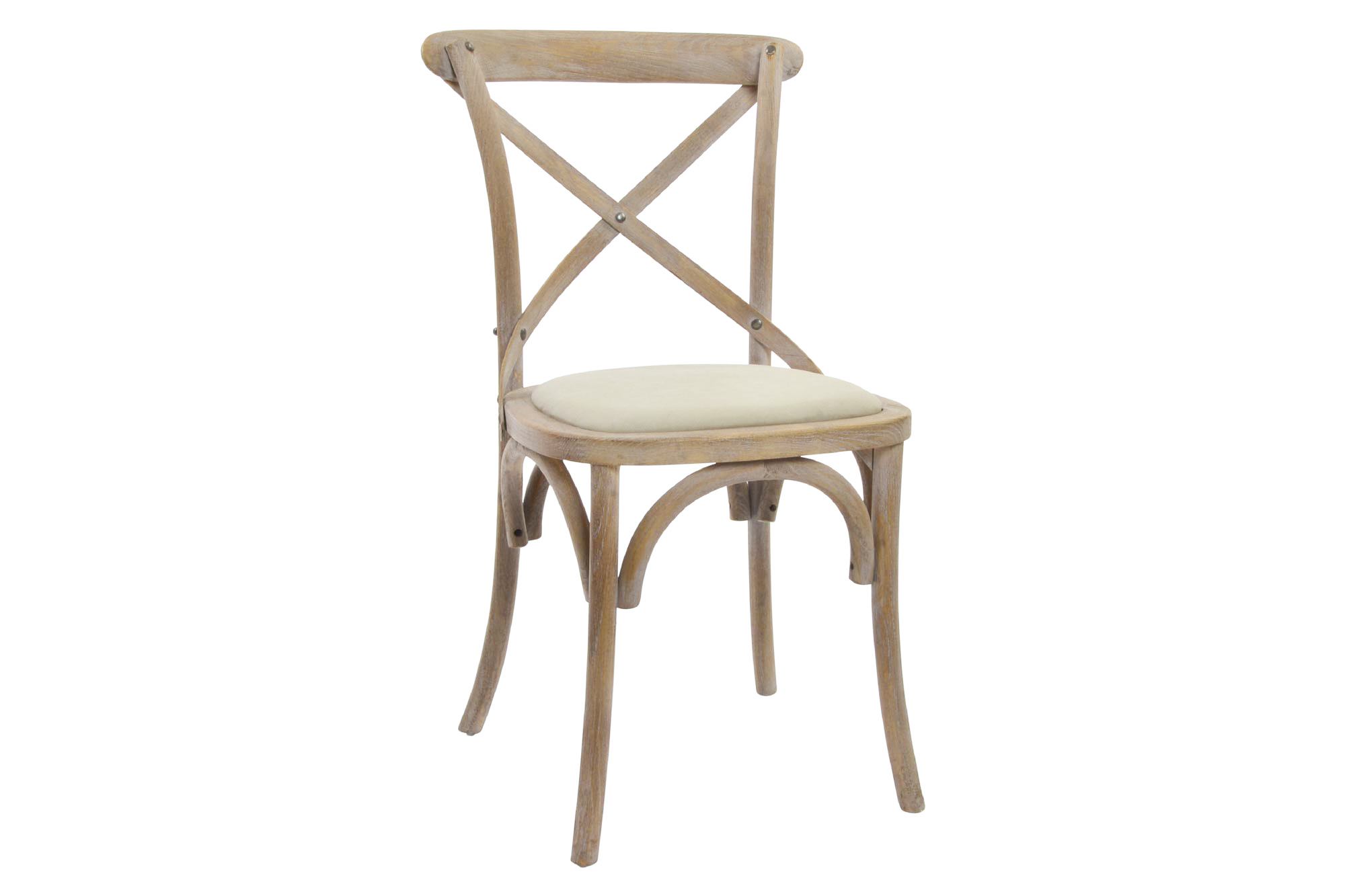 silla rubberwood poliester 44x42x88cm