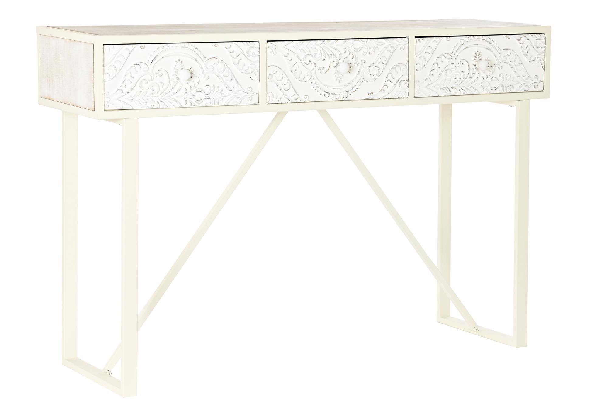 recibidor madera tallado abeto 120x35x80cm