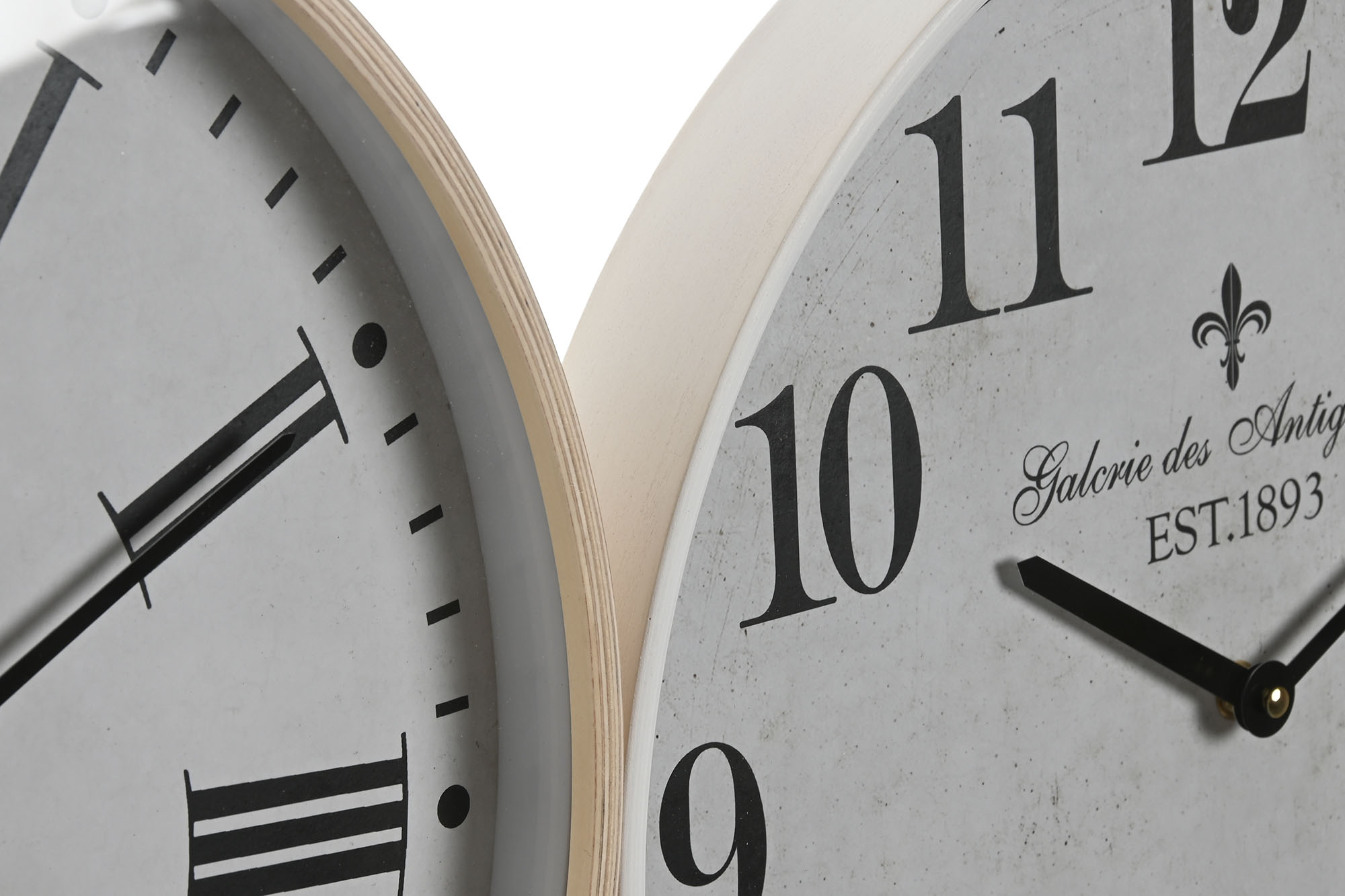 reloj de pared madera con pantalla de cristal 41x5x41cm - Imagen 4