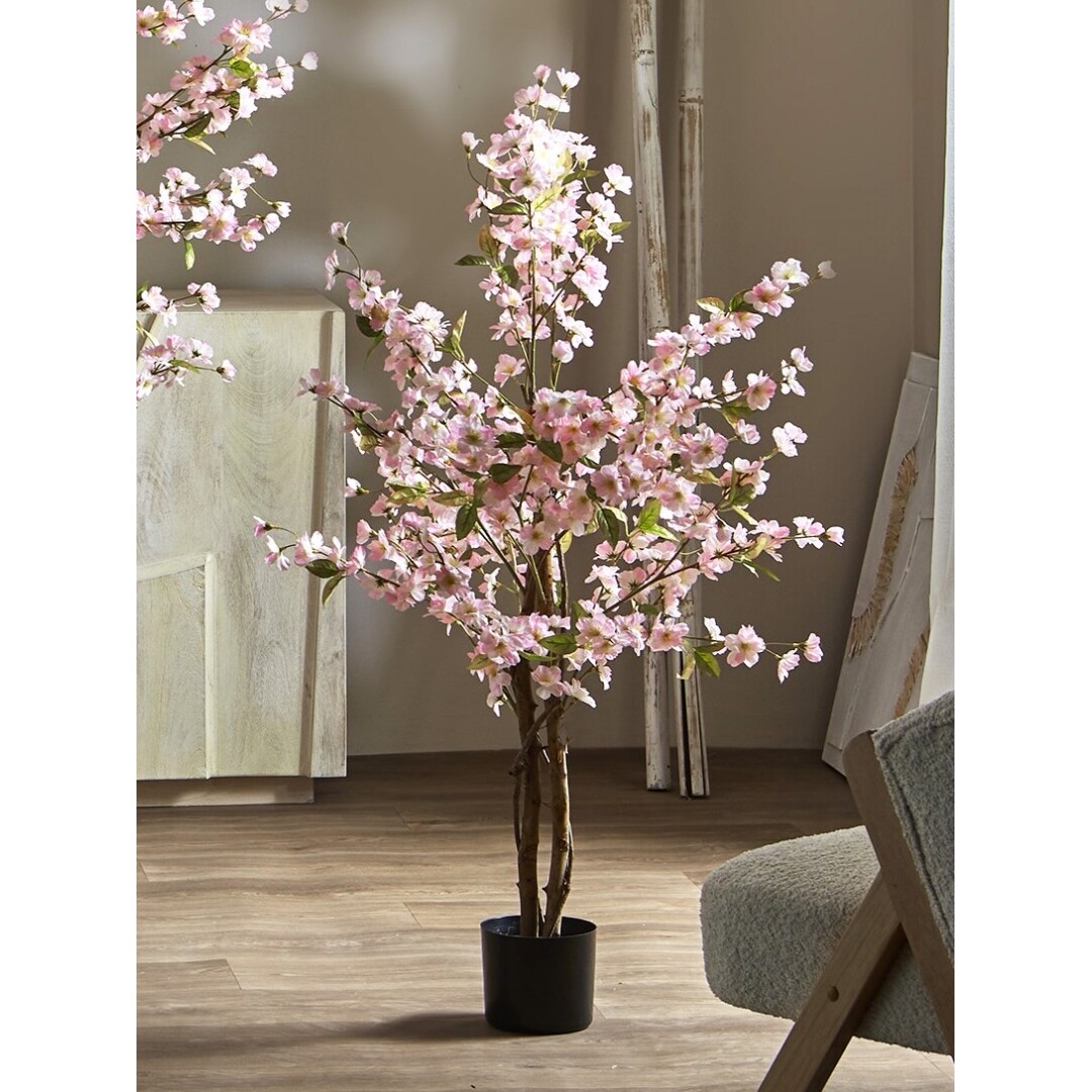 planta artificial cerezo rosa
