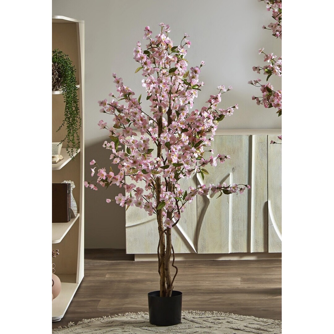 planta artificial cerezo rosa - Imagen 3