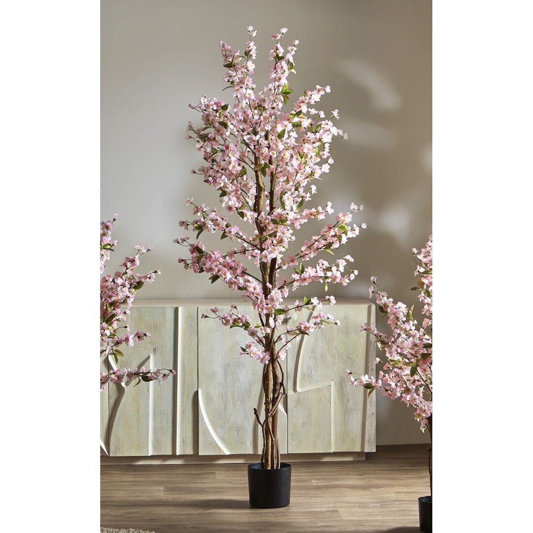 planta artificial cerezo rosa - Imagen 2