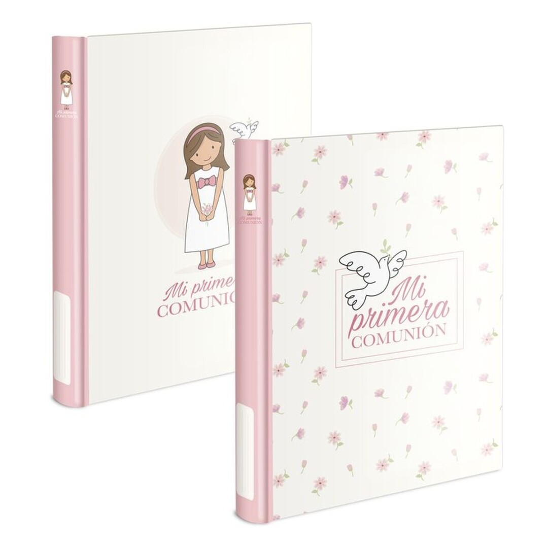 pack de 2 album adhesiva ñiña comunion 24.5x5x29cm
