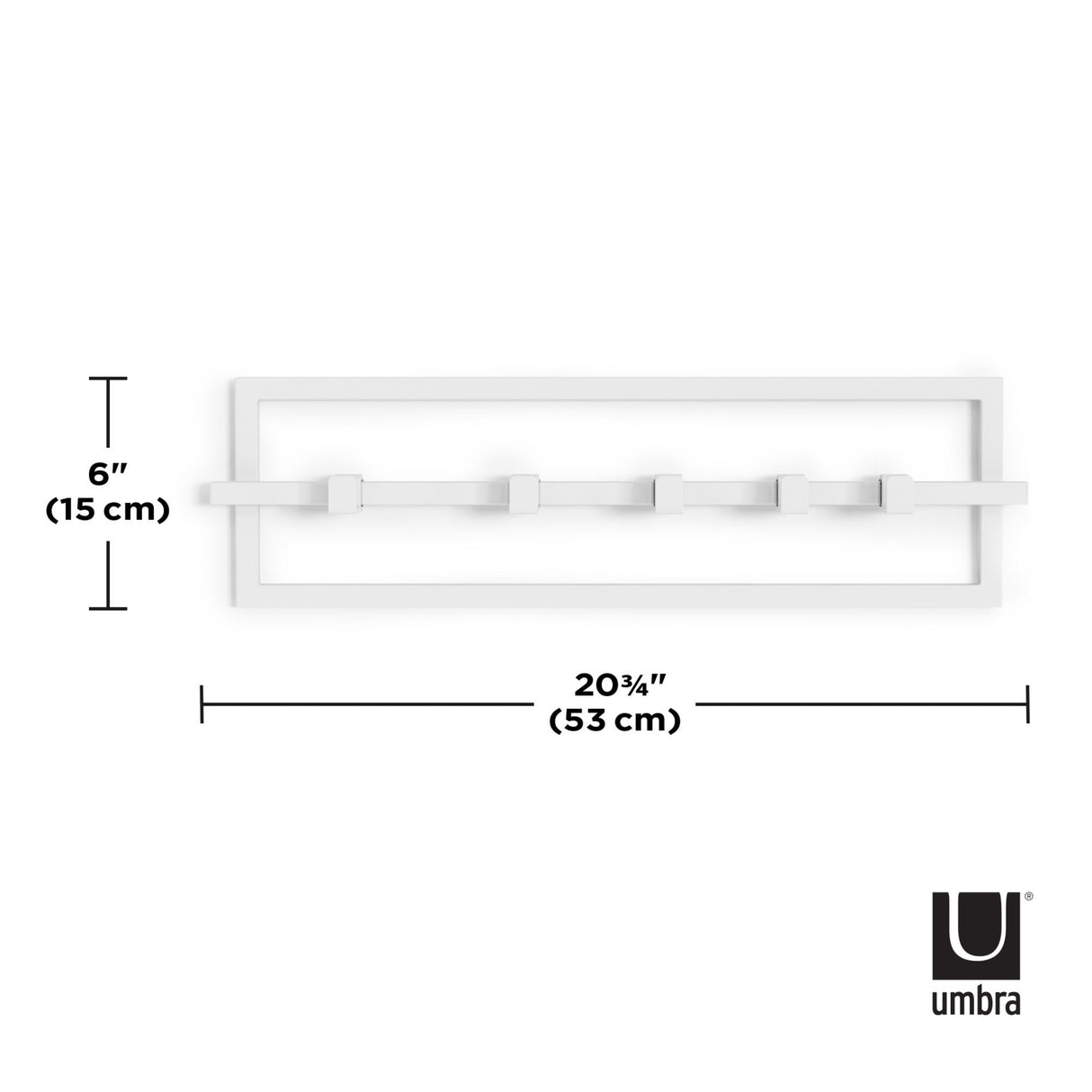 CUBIKO PERCHERO DE PARED DE 5 GANCHOS - Imagen 5