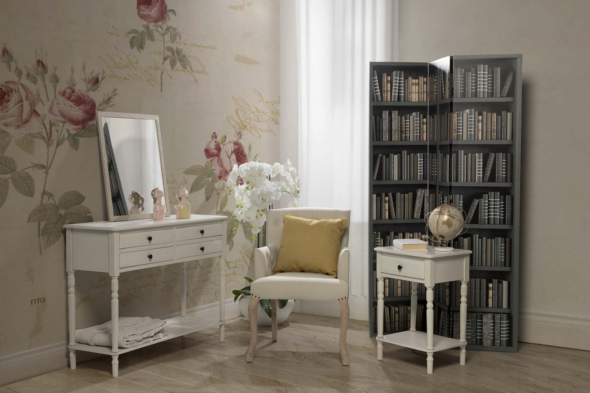 BIOMBO CANVA BIBLIOTECA 120x3x180 CM - Imagen 2