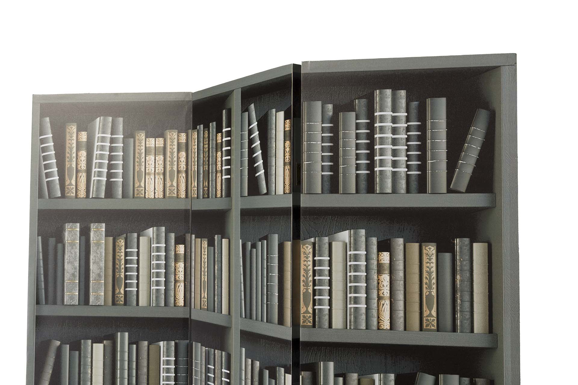 BIOMBO CANVA BIBLIOTECA 120x3x180 CM - Imagen 3