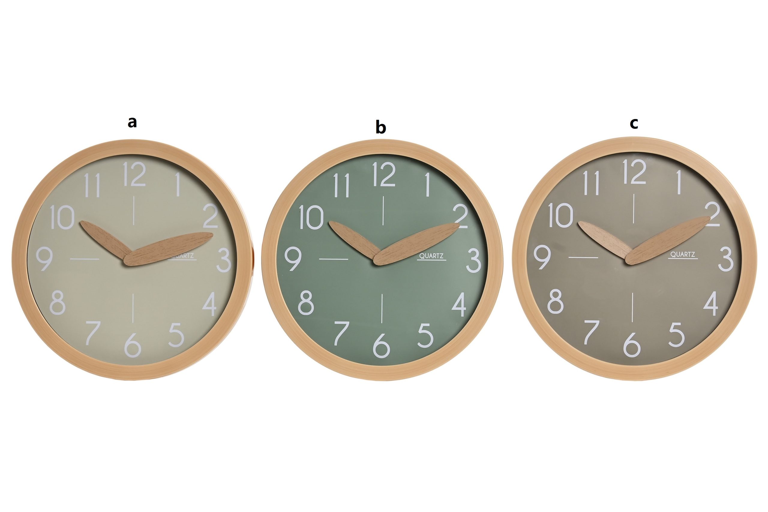 reloj pared ps simil madera 30x4x30cm