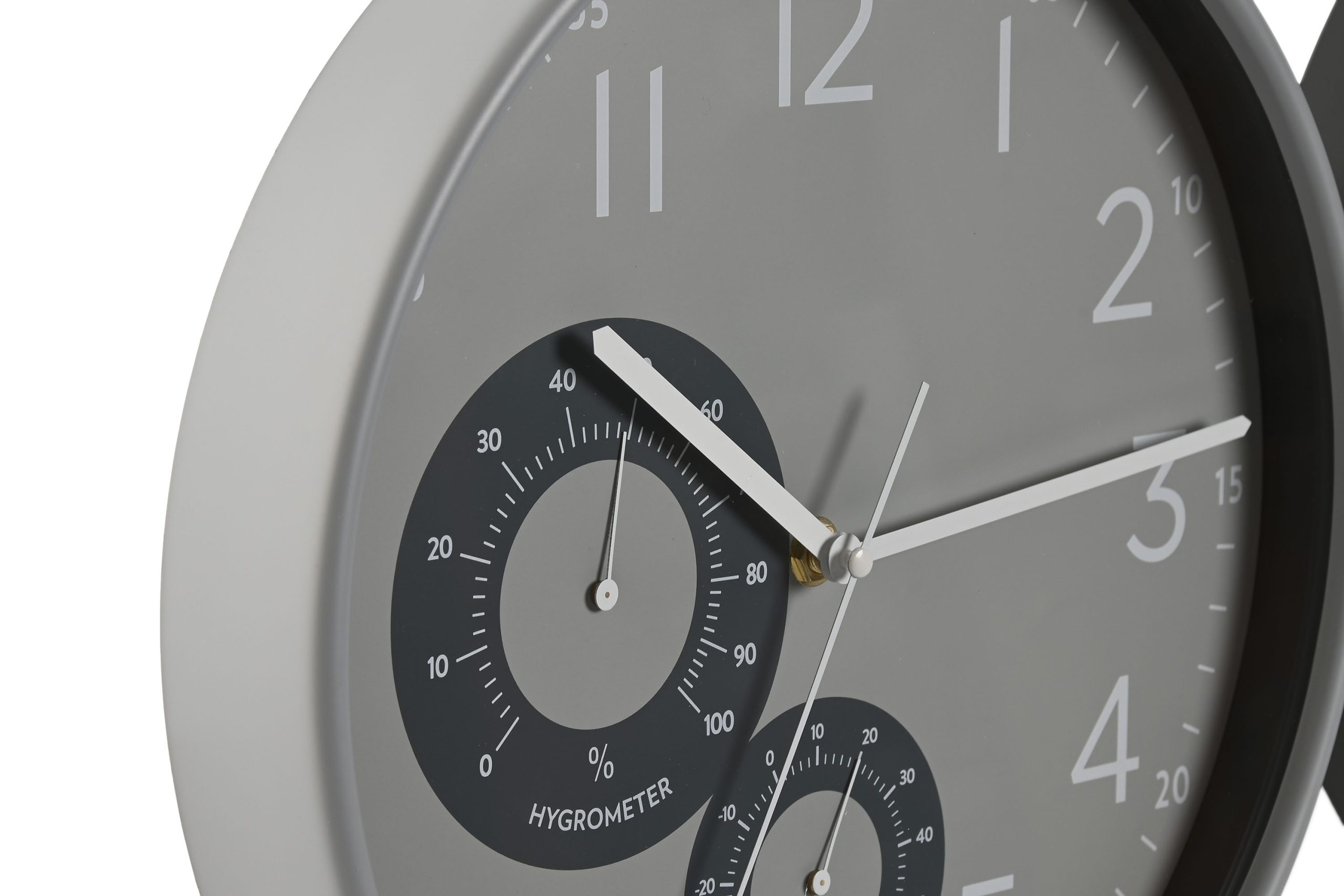 reloj pared pvc termom/higrom 30x4.7x30cm - Imagen 3