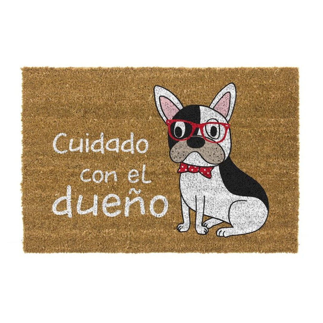 felpudo antideslizante perro dueño 40x70cm