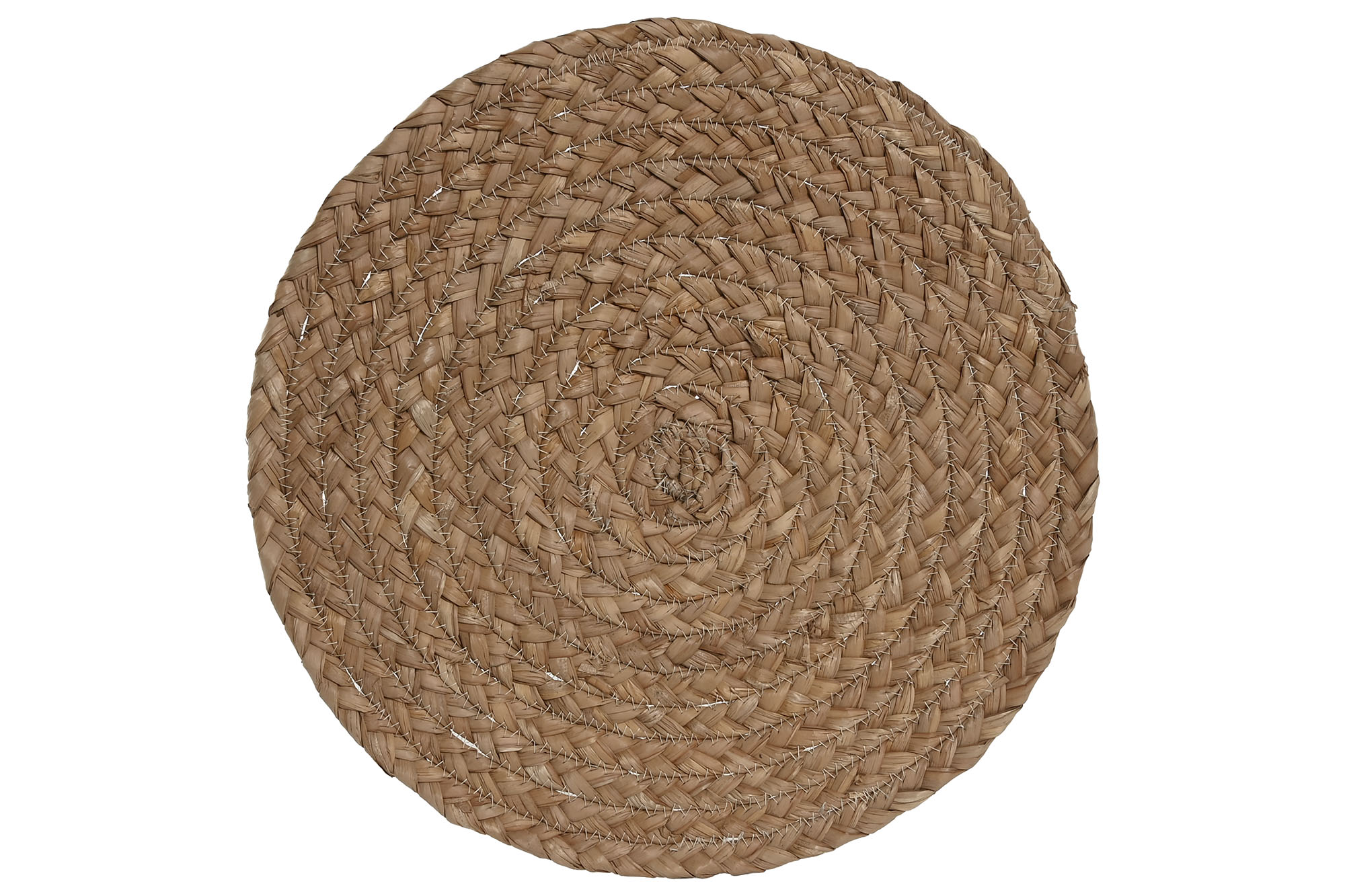 individual de fibra natural salvamantel redondo fibra natural 35x35x1cm