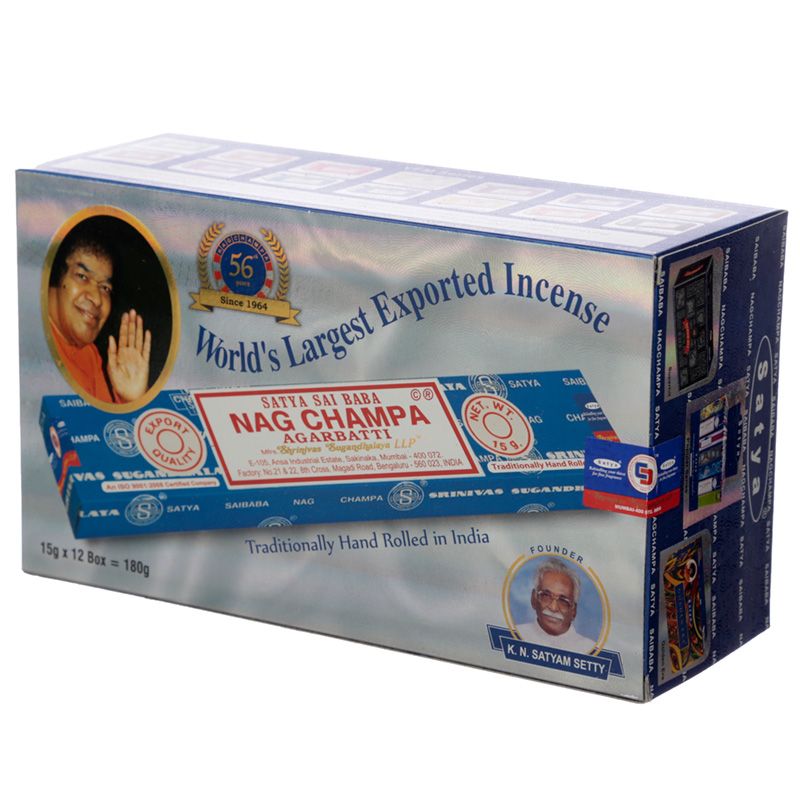 pack de 12 cajita Varillas de Incienso Nag Champa 15gr. - Imagen 2