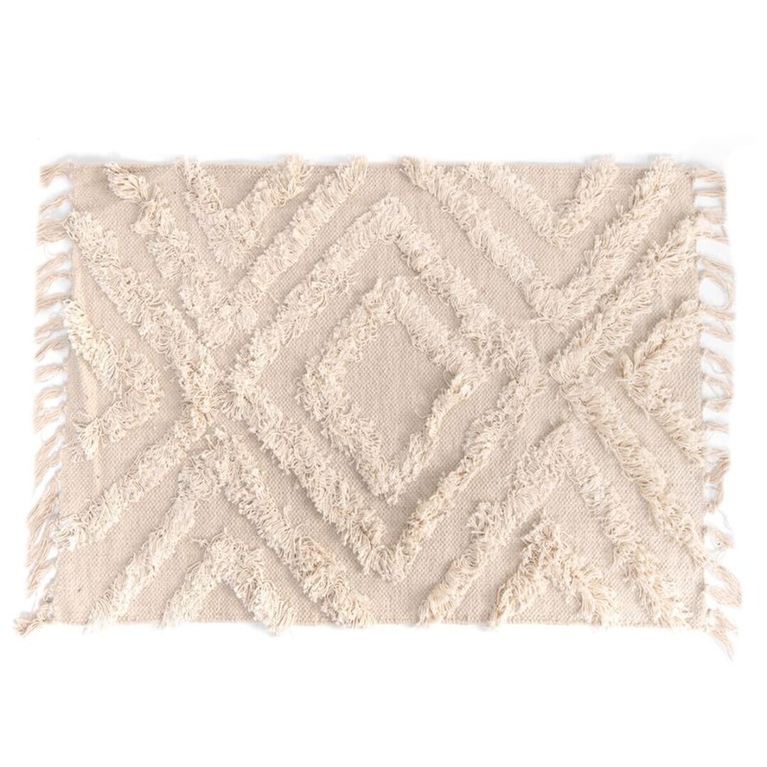 alfombra algodon boho 160x230x2.5cm