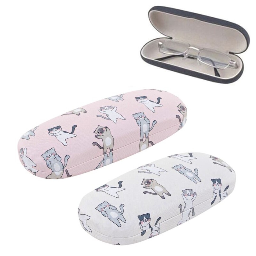 pack de 2 funda de gafa gatos 16x6x3.5cm
