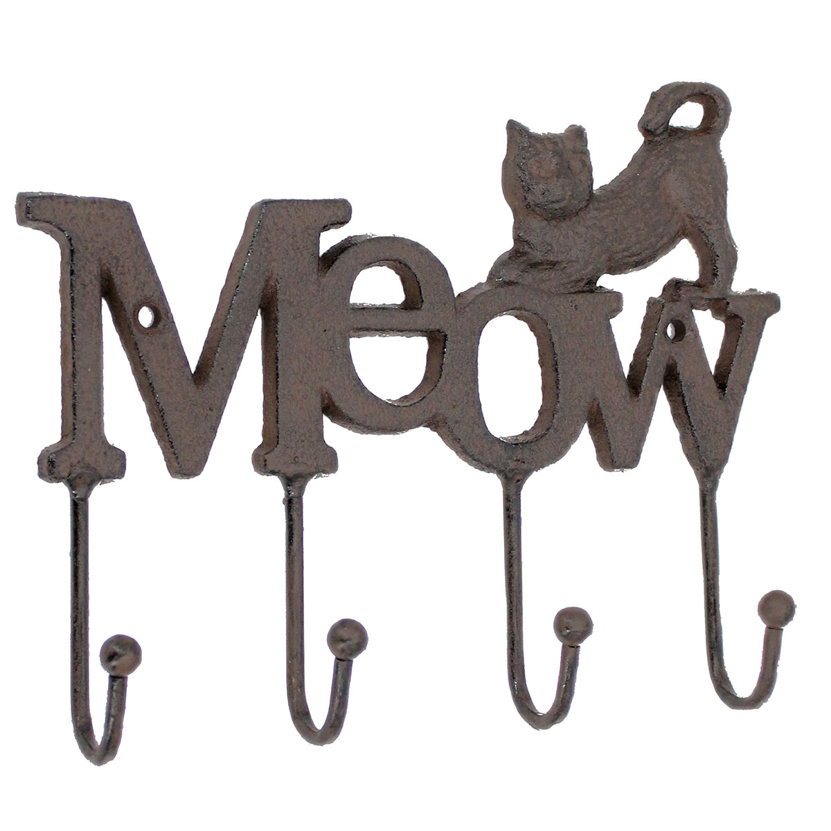 perchero gato meow hierro colado - Imagen 2